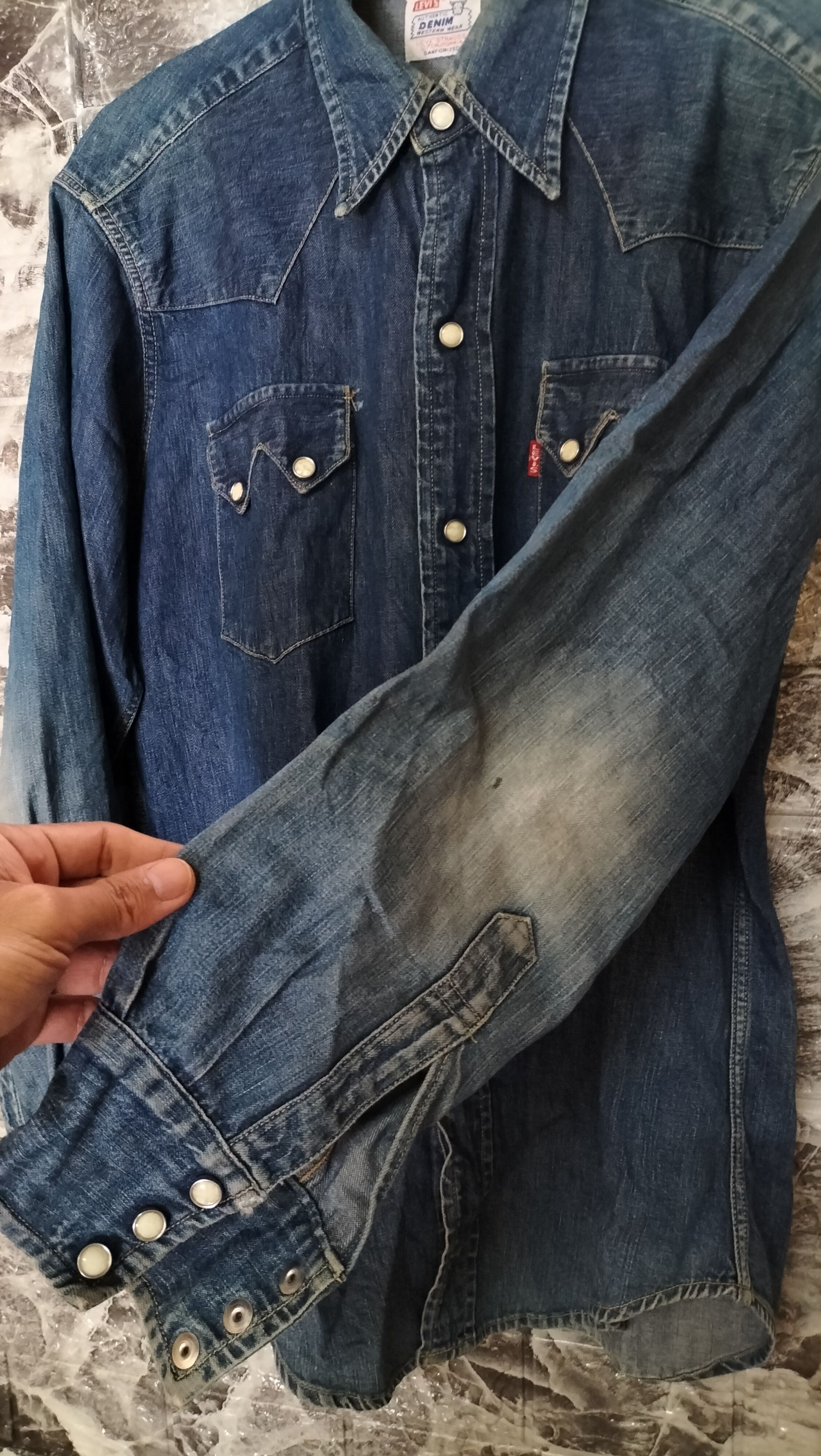 Levi's Vintage Clothing Vintage Levis Big E Short horn Lvc pearls cowboy workwear Size US M / EU 48-50 / 2 - 13 Thumbnail