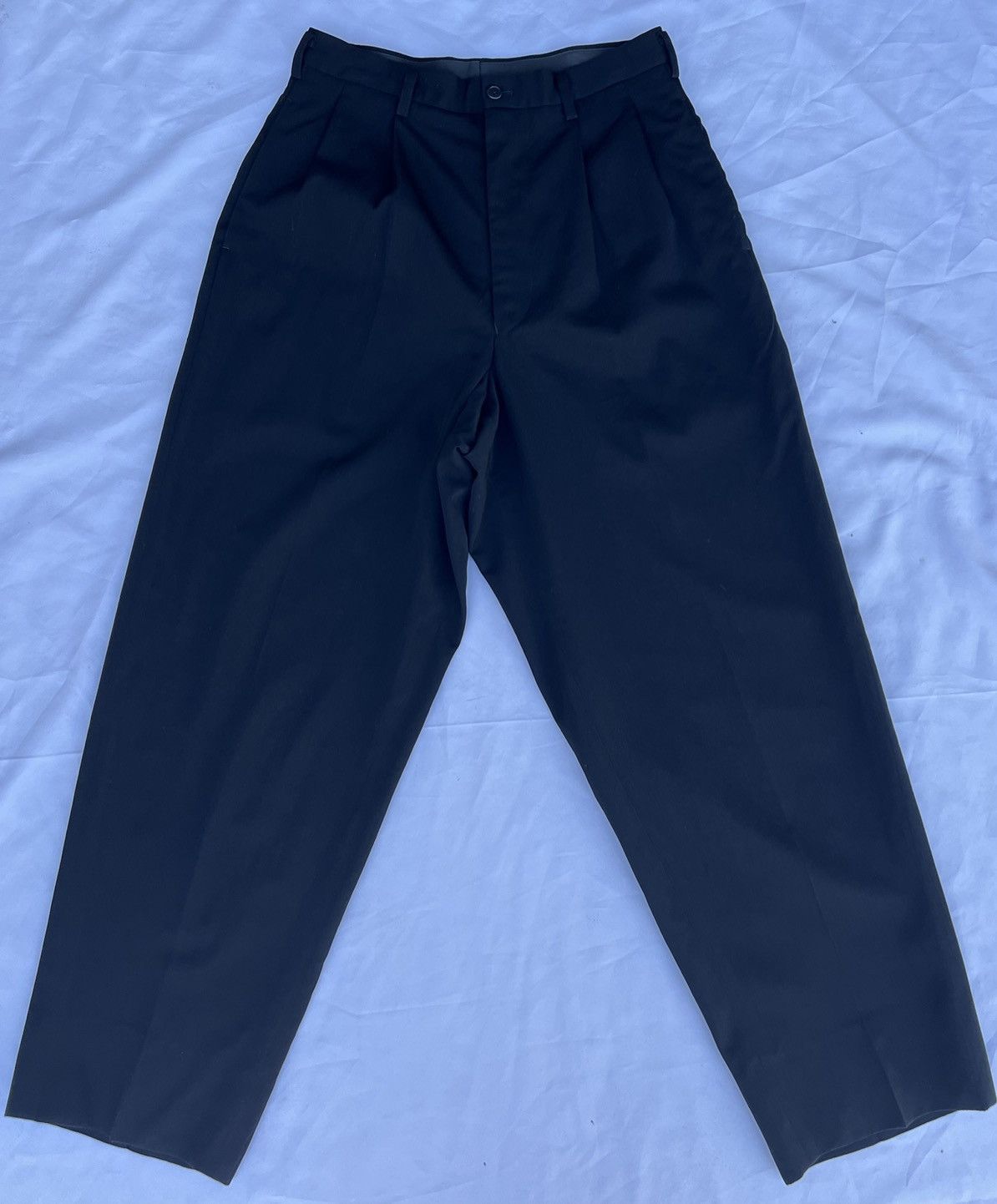 Yohji Yamamoto VTG 1994 A/W Yohji Yamamoto Y’s for Men Baggy Wool Trouser Size US 29 - 20 Thumbnail