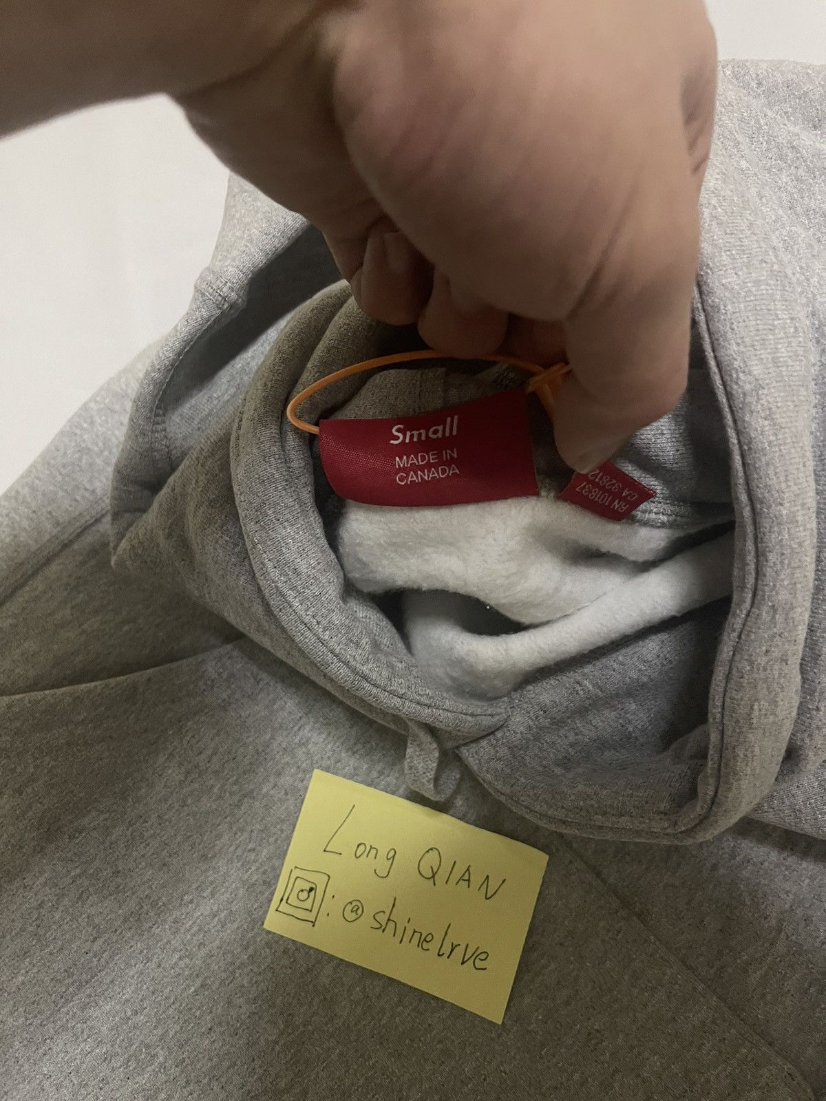 Supreme Supreme fw16 red on grey box logo hoodie hood ds in og bag Size US S / EU 44-46 / 1 - 10 Thumbnail