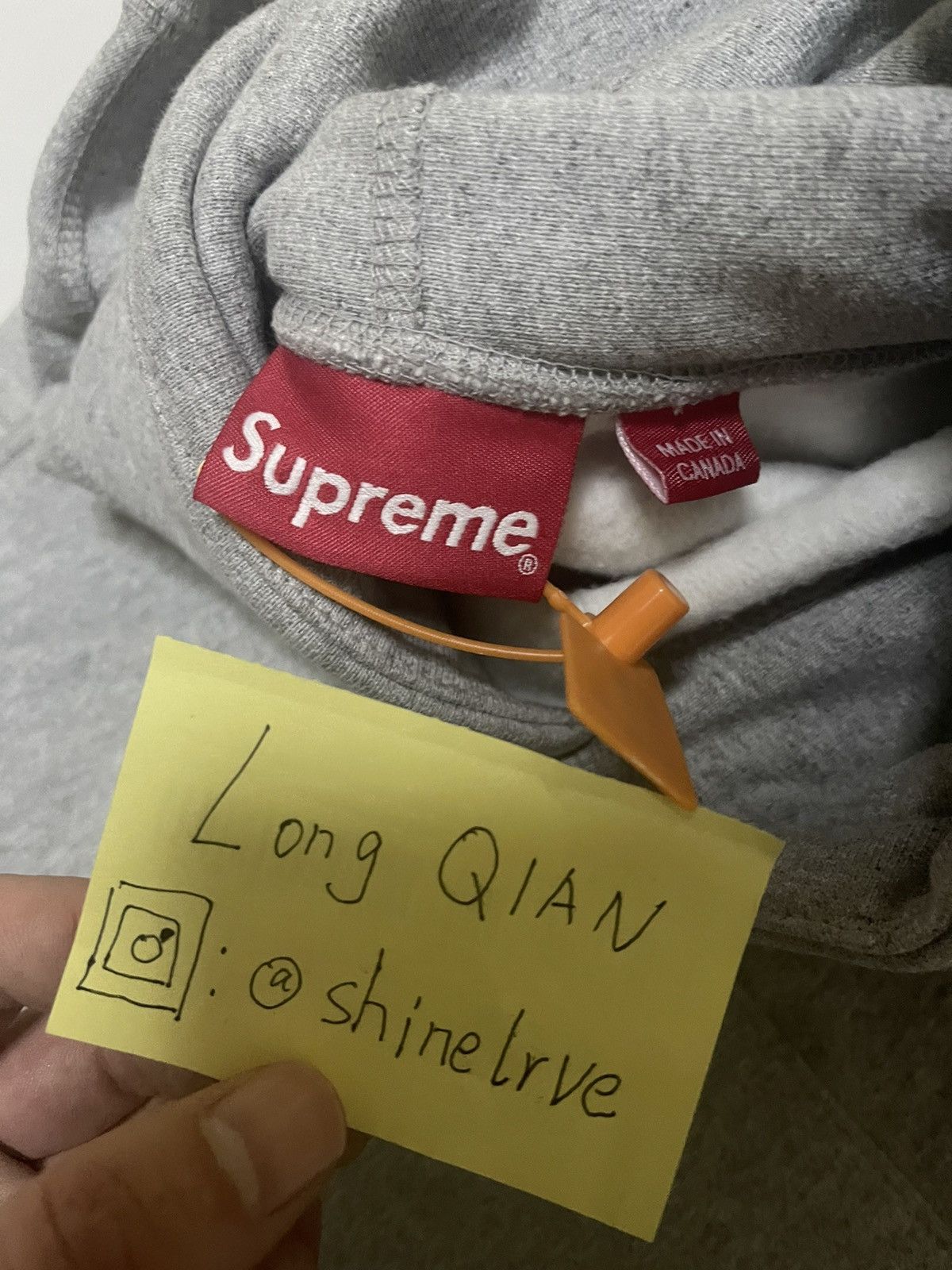 Supreme Supreme fw16 red on grey box logo hoodie hood ds in og bag Size US S / EU 44-46 / 1 - 9 Thumbnail