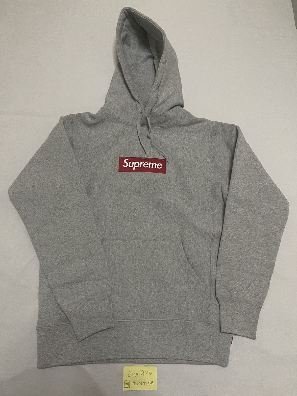 Supreme Supreme fw16 red on grey box logo hoodie hood ds in og bag Size US S / EU 44-46 / 1 - 3 Thumbnail