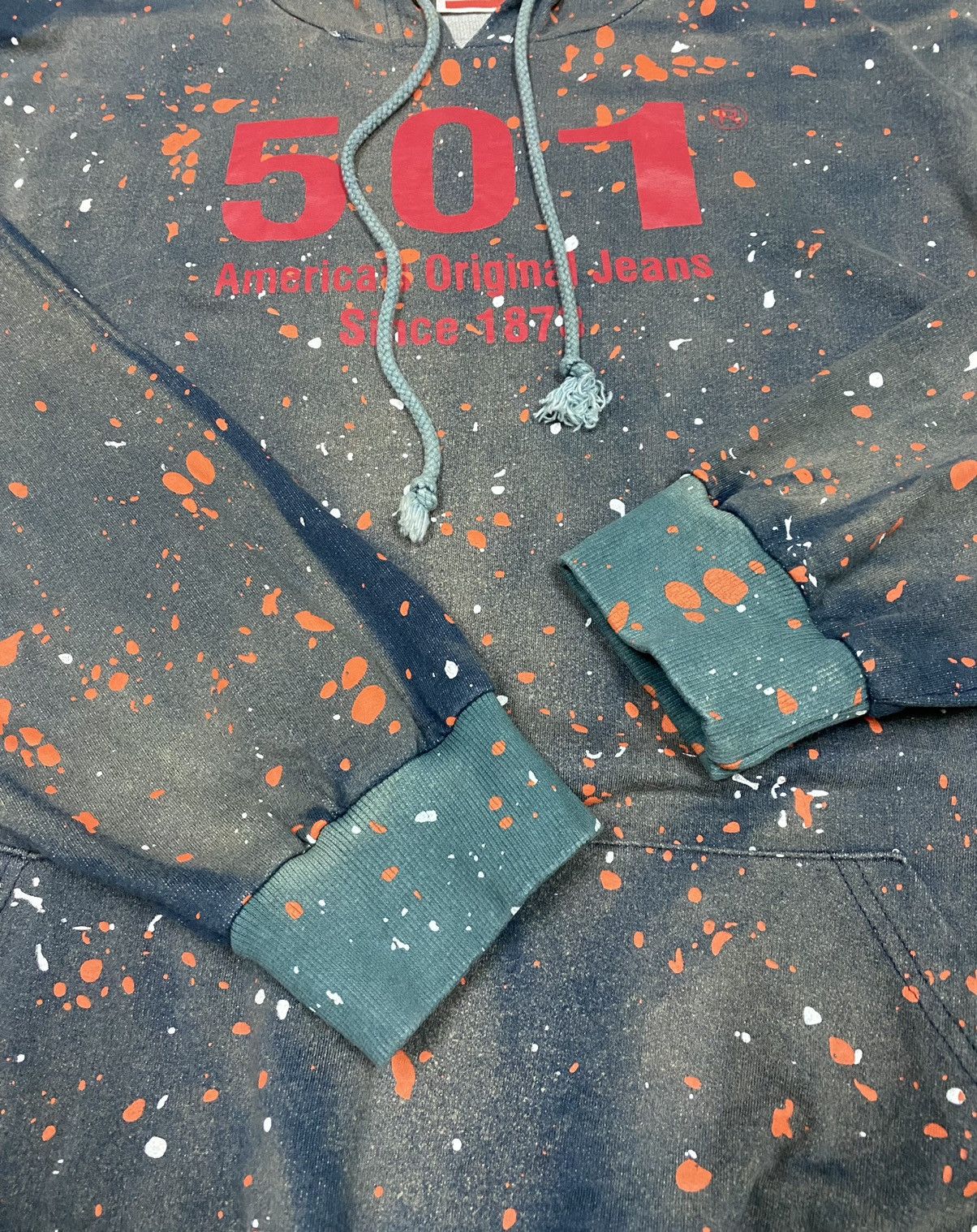 Levi's × Levi's Vintage Clothing Rare🤘🏼LEVI'S Hoodies x Distressed Style x Made in USA Size US L / EU 52-54 / 3 - 4 Thumbnail