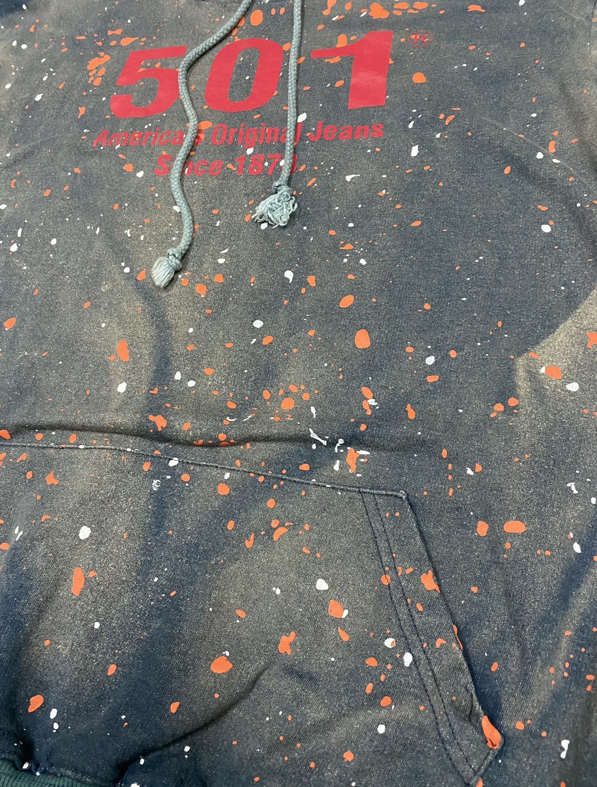 Levi's × Levi's Vintage Clothing Rare🤘🏼LEVI'S Hoodies x Distressed Style x Made in USA Size US L / EU 52-54 / 3 - 5 Thumbnail