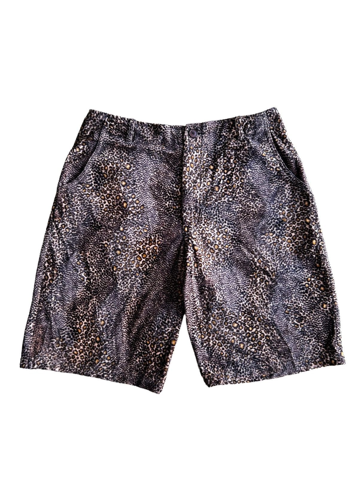 Needles 1990s Leopard Print Moleskin Needles Style Up Start Short Size US 32 / EU 48 - 1 Thumbnail
