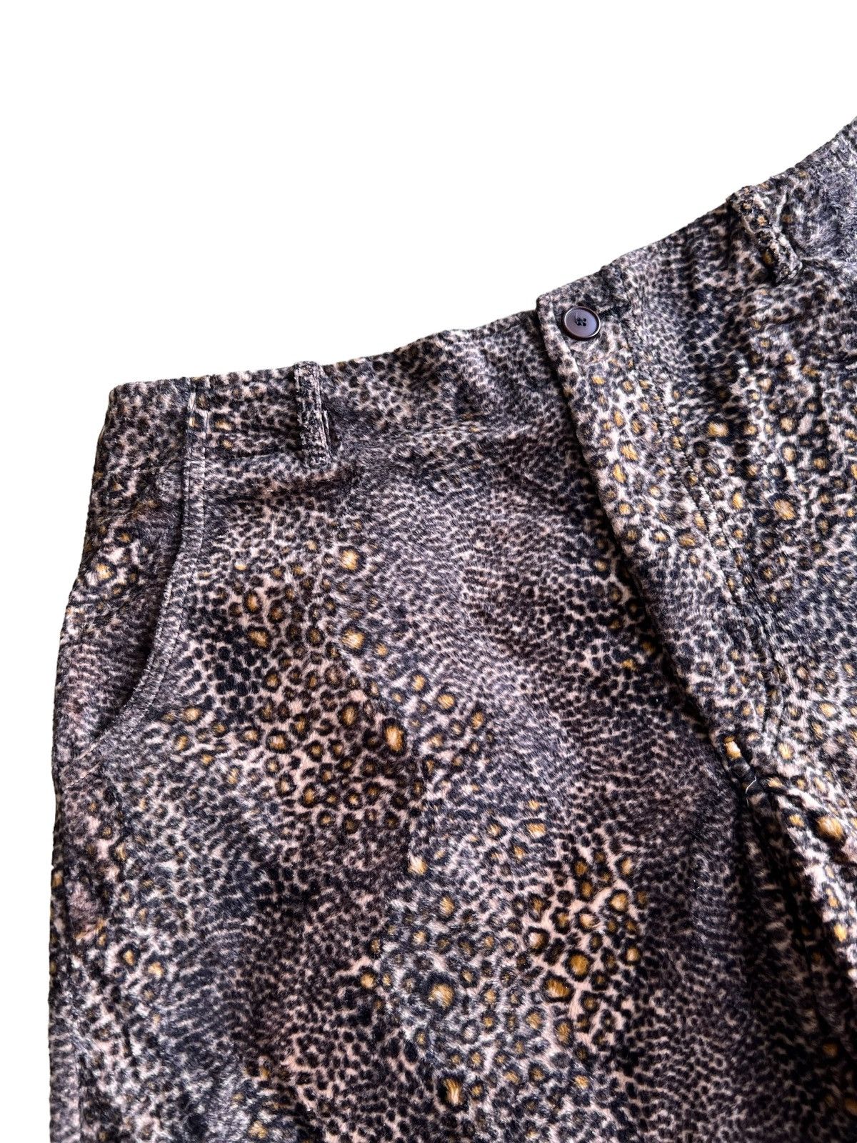 Needles 1990s Leopard Print Moleskin Needles Style Up Start Short Size US 32 / EU 48 - 2 Thumbnail