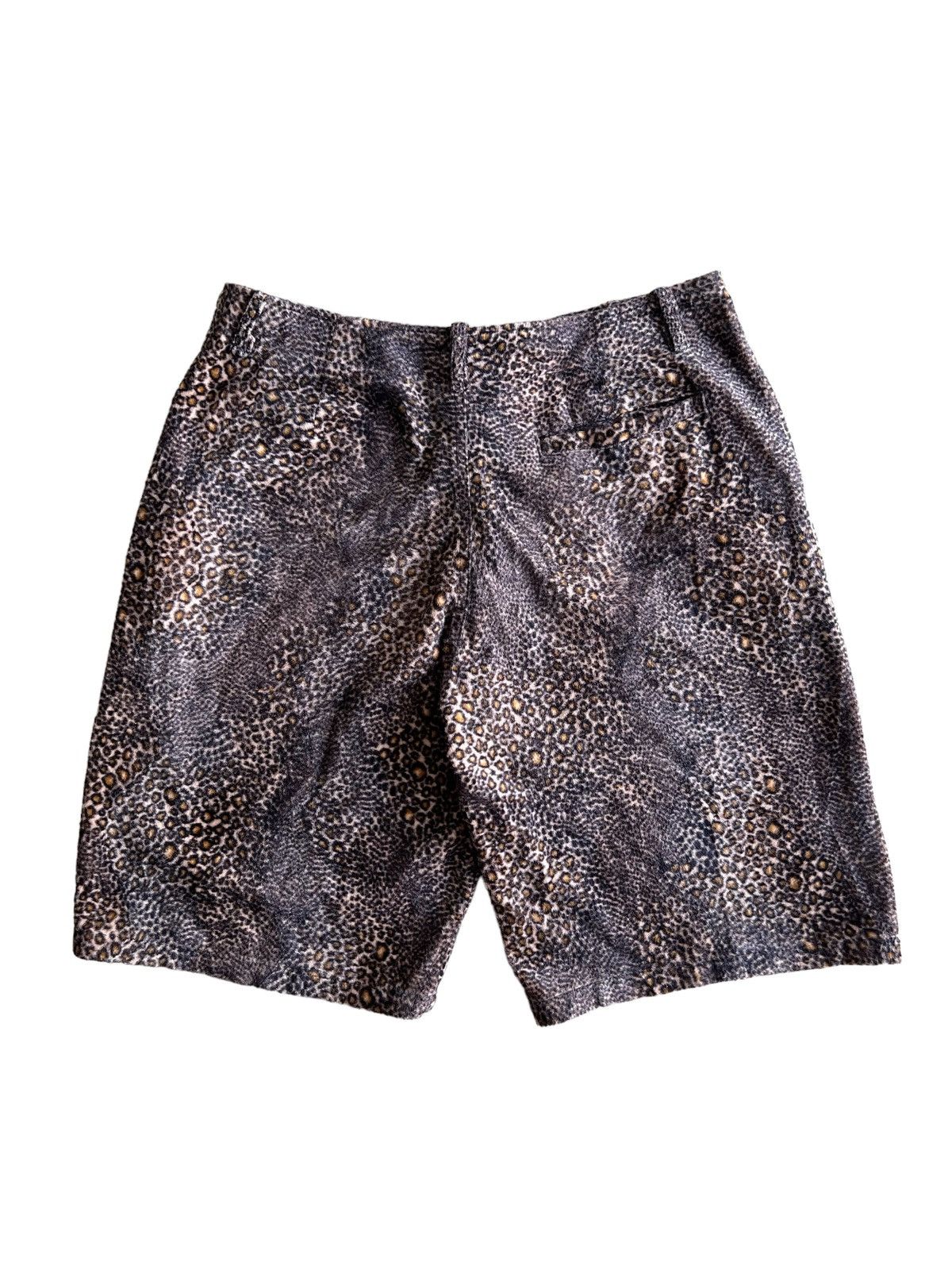 Needles 1990s Leopard Print Moleskin Needles Style Up Start Short Size US 32 / EU 48 - 4 Thumbnail