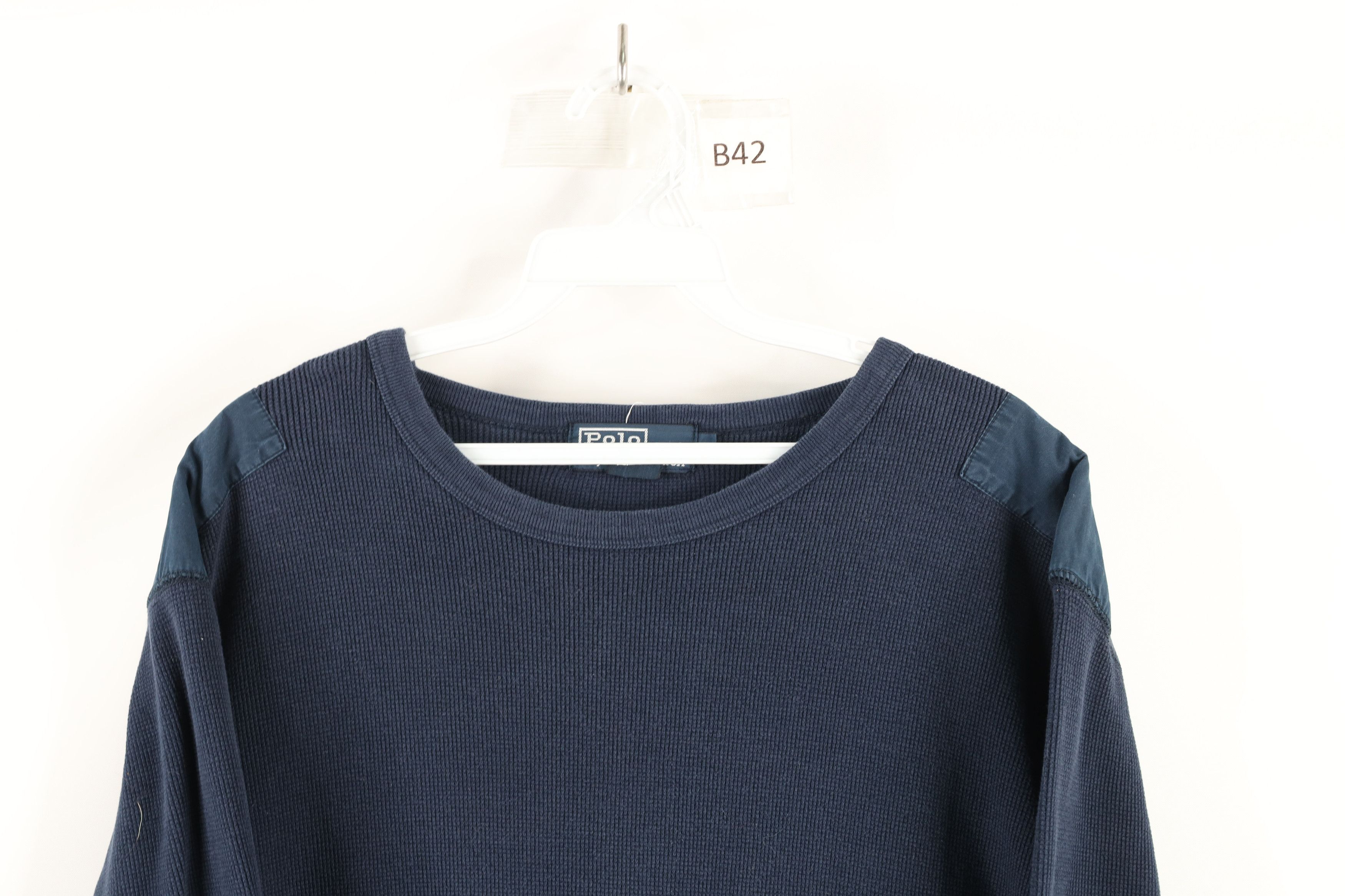 Polo Ralph Lauren × Vintage Vintage 90s Ralph Lauren Thermal Waffle Long Sleeve T-Shirt Size US XL / EU 56 / 4 - 2 Thumbnail