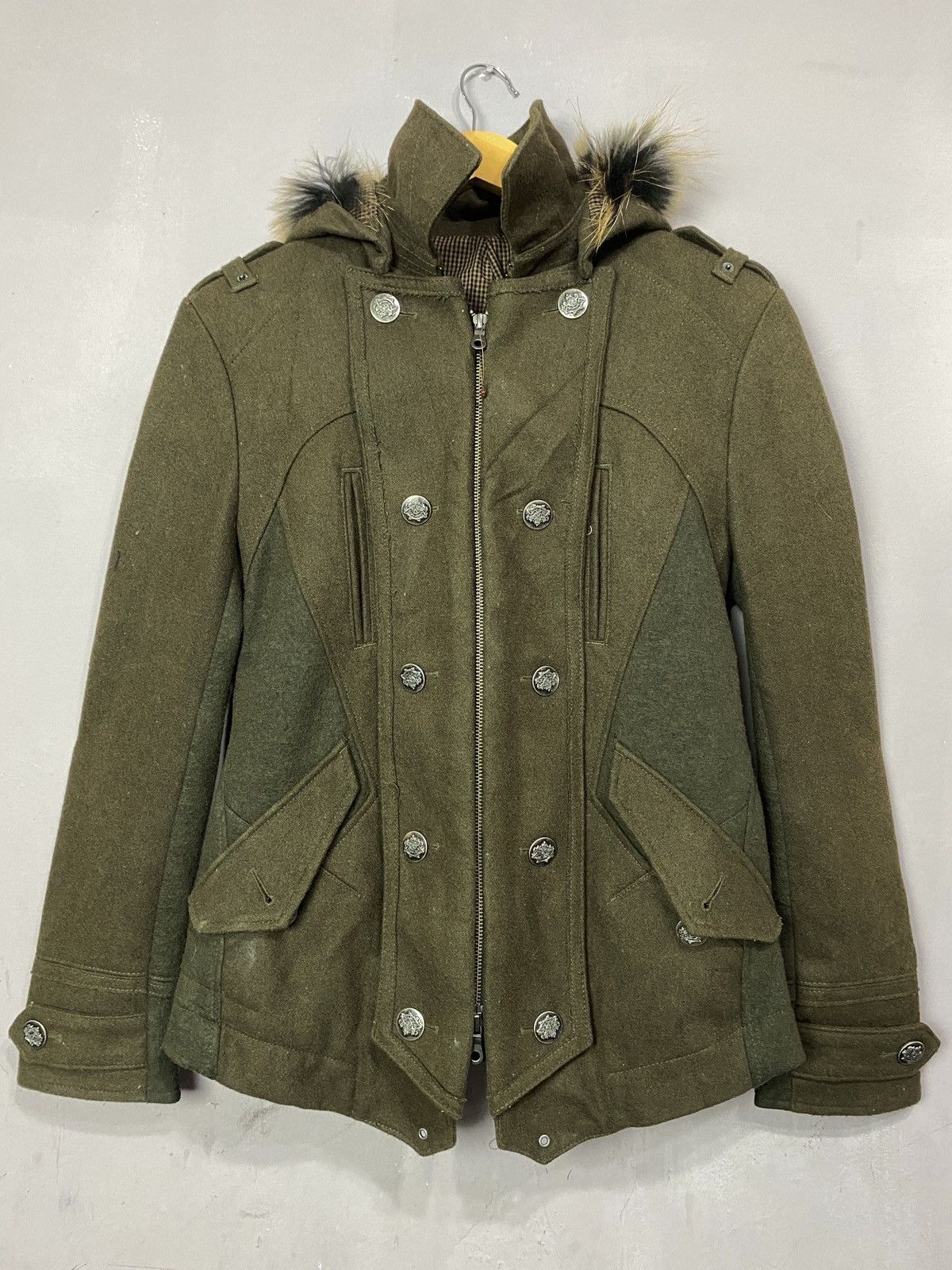 💥RARE💥Vintage PPFM Jacket Fur Hoodie jacket punk style