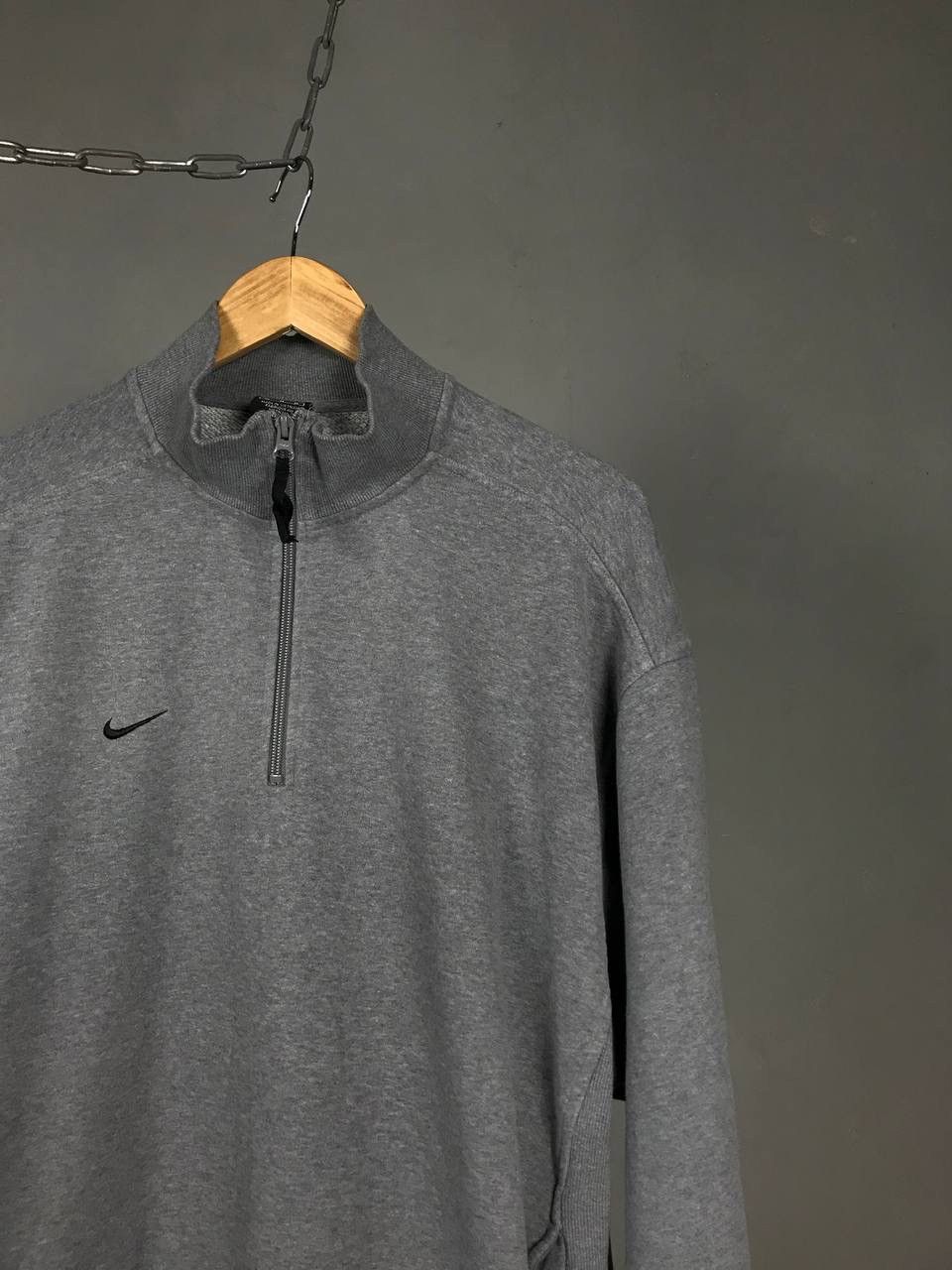 Nike Nike swoosh streetwear vintage 1/4 zip sweatshirt Size US M / EU 48-50 / 2 - 2 Thumbnail