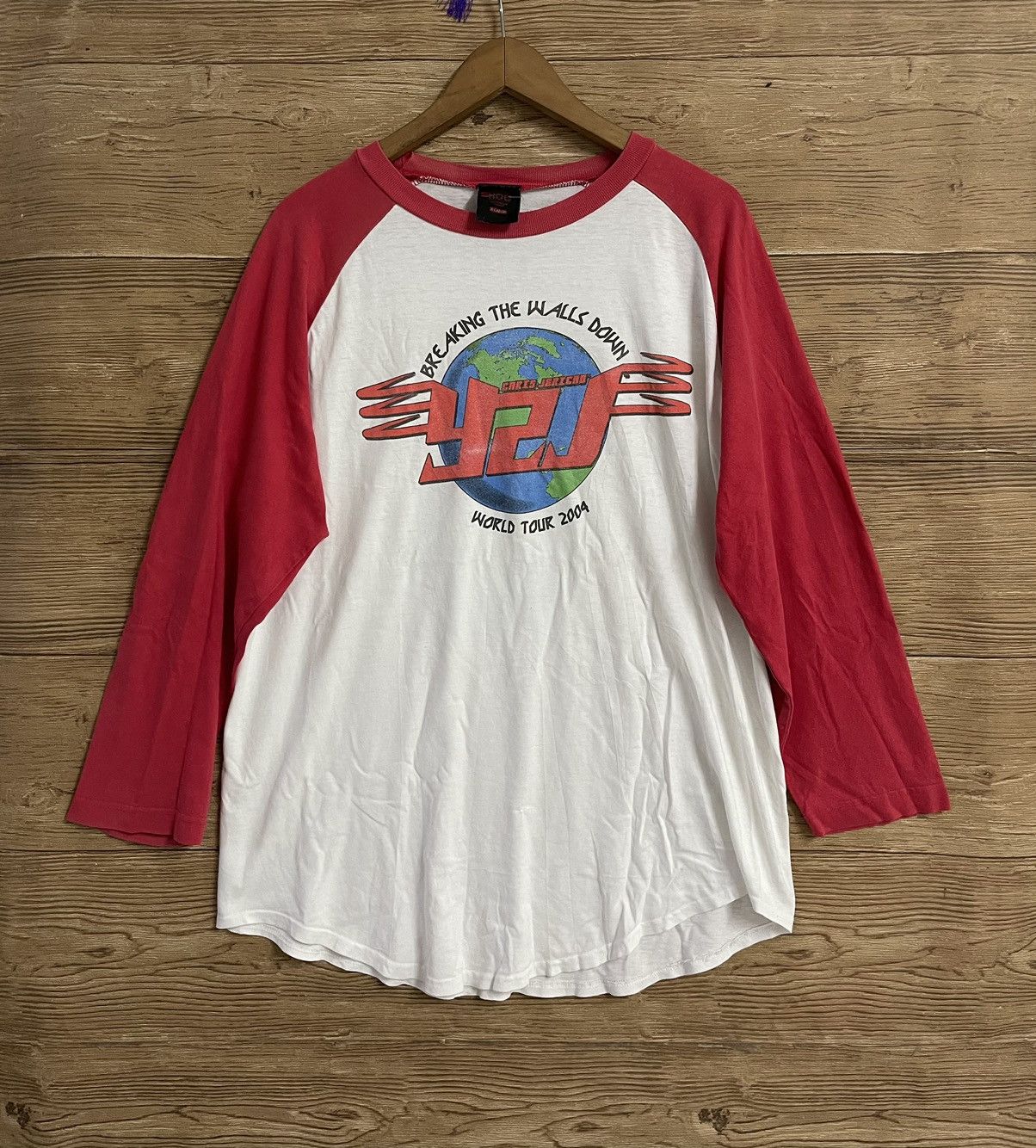 Vintage WWF T shirt Y2J Chris Jericho WWE Tour 2004 WCW ECW
