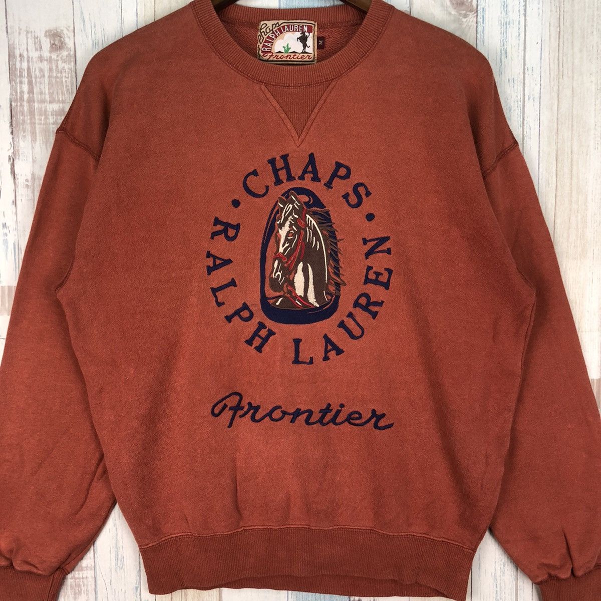 Chaps Ralph Lauren × Ralph Lauren × Vintage Vintage Chaps Ralph Laurent Embroidery Big Logo Sweatshirt Size US M / EU 48-50 / 2 - 4 Thumbnail