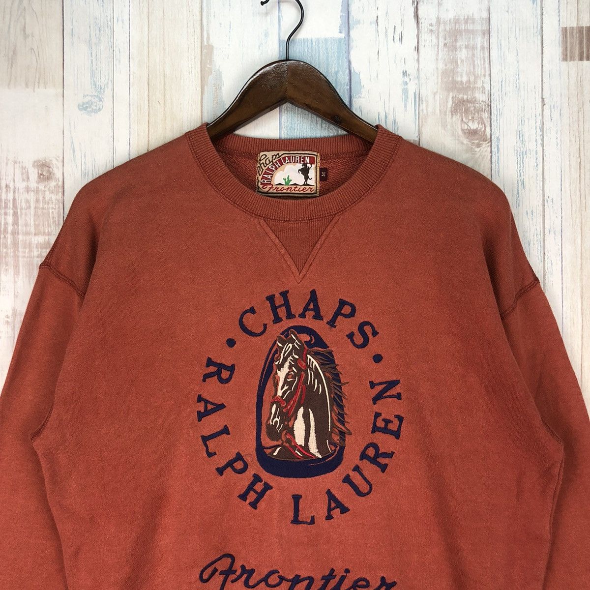 Chaps Ralph Lauren × Ralph Lauren × Vintage Vintage Chaps Ralph Laurent Embroidery Big Logo Sweatshirt Size US M / EU 48-50 / 2 - 3 Thumbnail