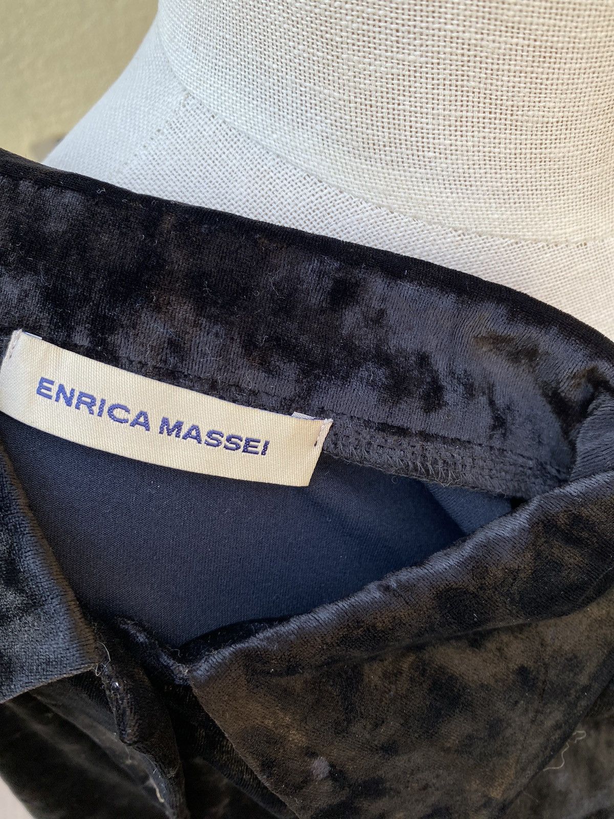 Other enrica massei black velvet button up Size M / US 6-8 / IT 42-44 - 7 Thumbnail