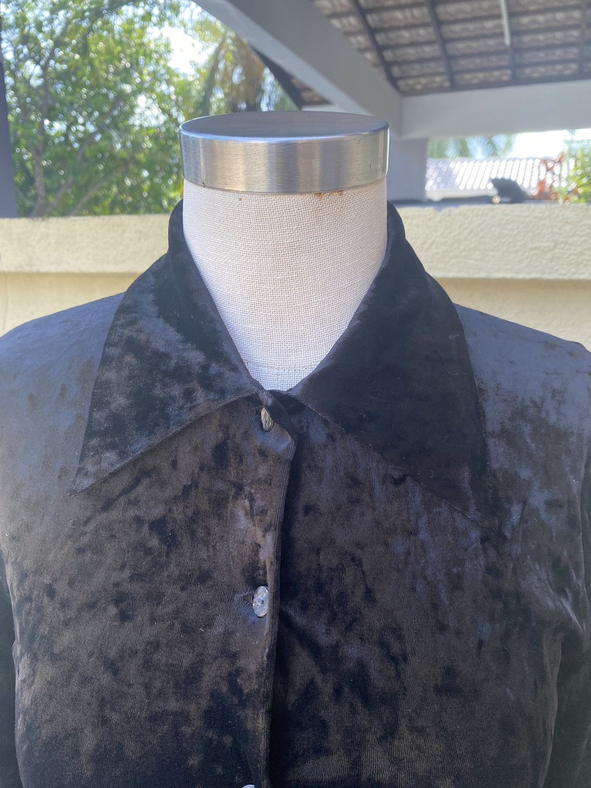 Other enrica massei black velvet button up Size M / US 6-8 / IT 42-44 - 2 Thumbnail