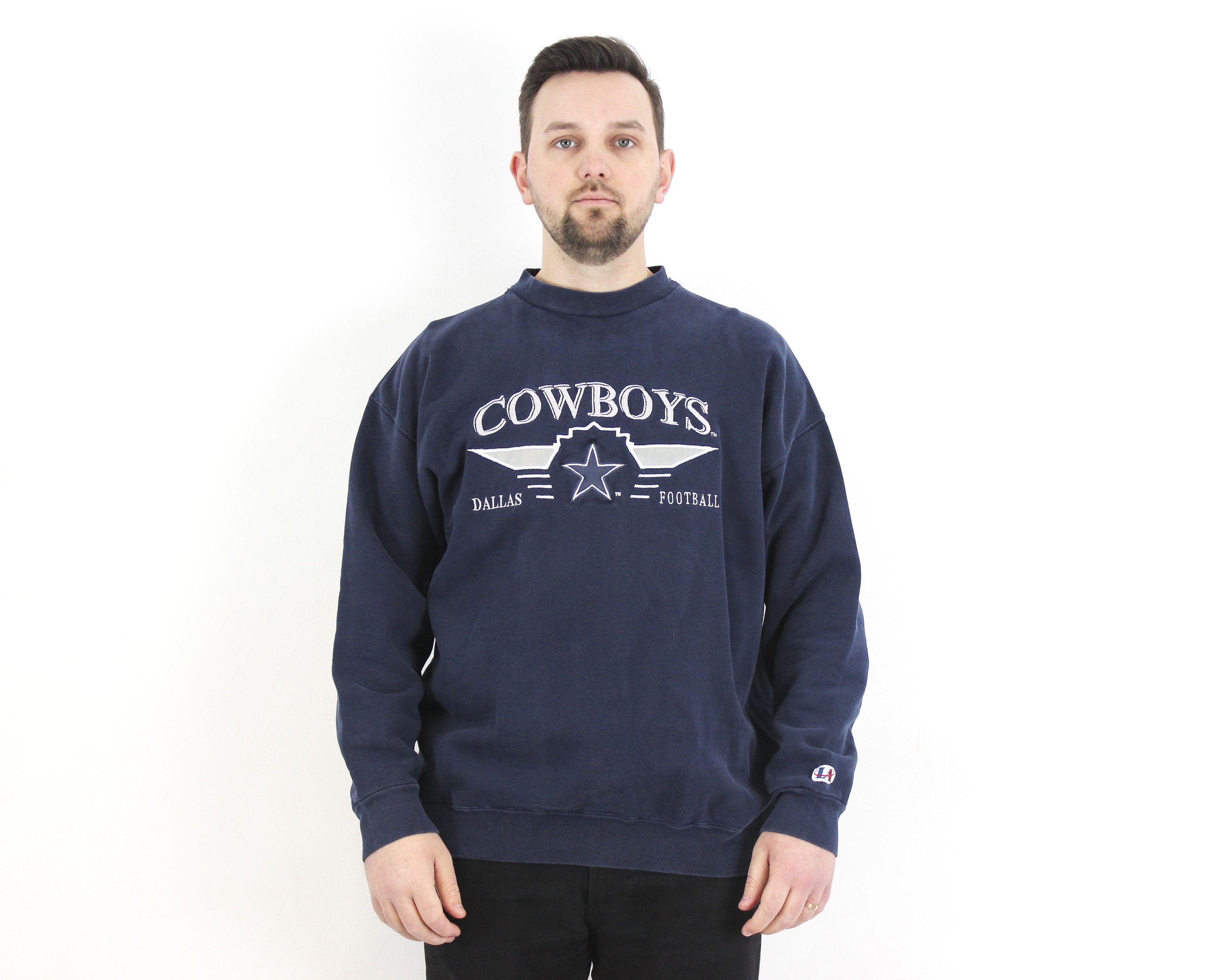 Logo Athletic × Vintage DALLAS COWBOYS Sweatshirt Crewneck Pullover Jumper Retro Size US L / EU 52-54 / 3 - 1 Thumbnail