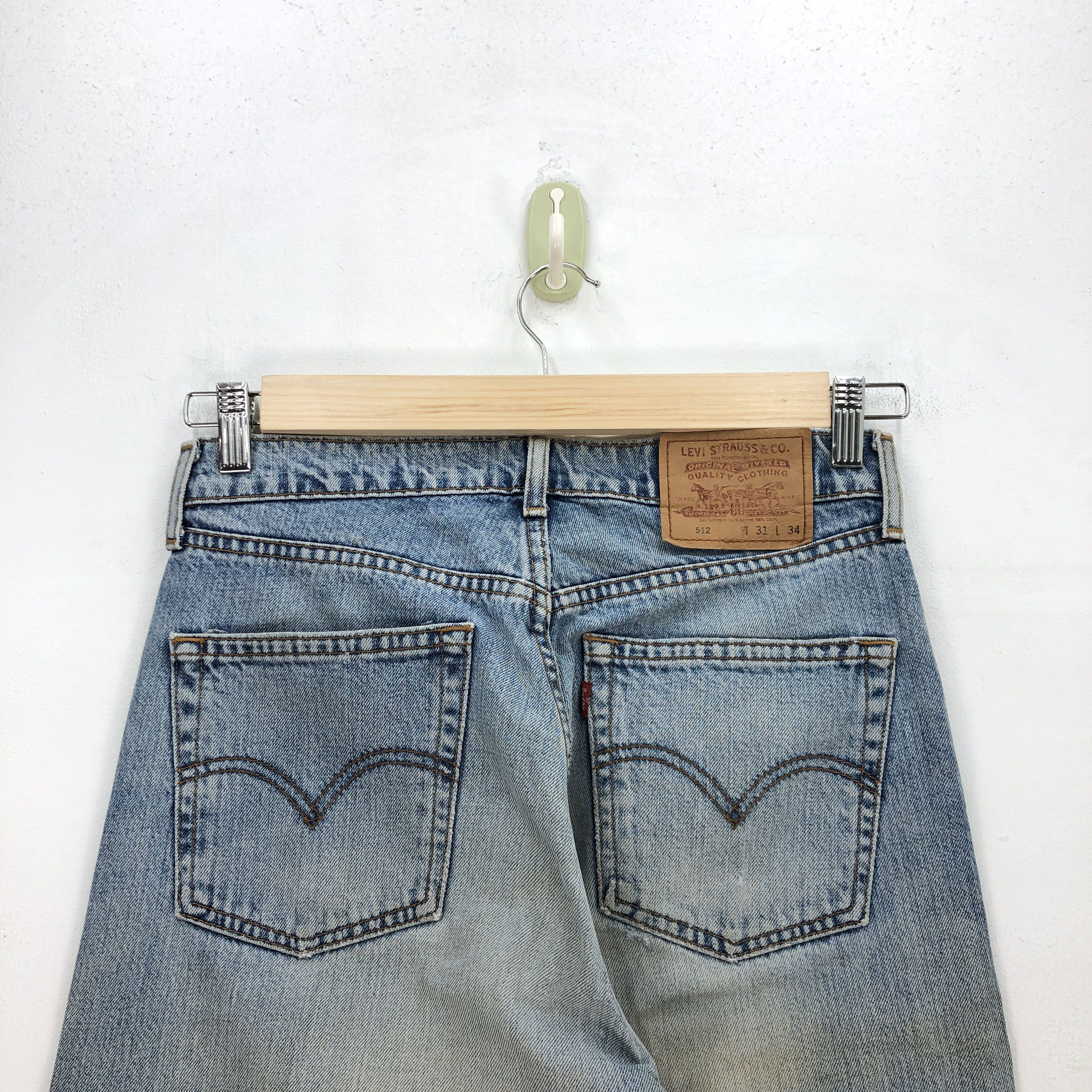Levi's Vintage Levis Light Wash Jeans Levis 512 Faded Denim Size US 30 / EU 46 - 4 Thumbnail