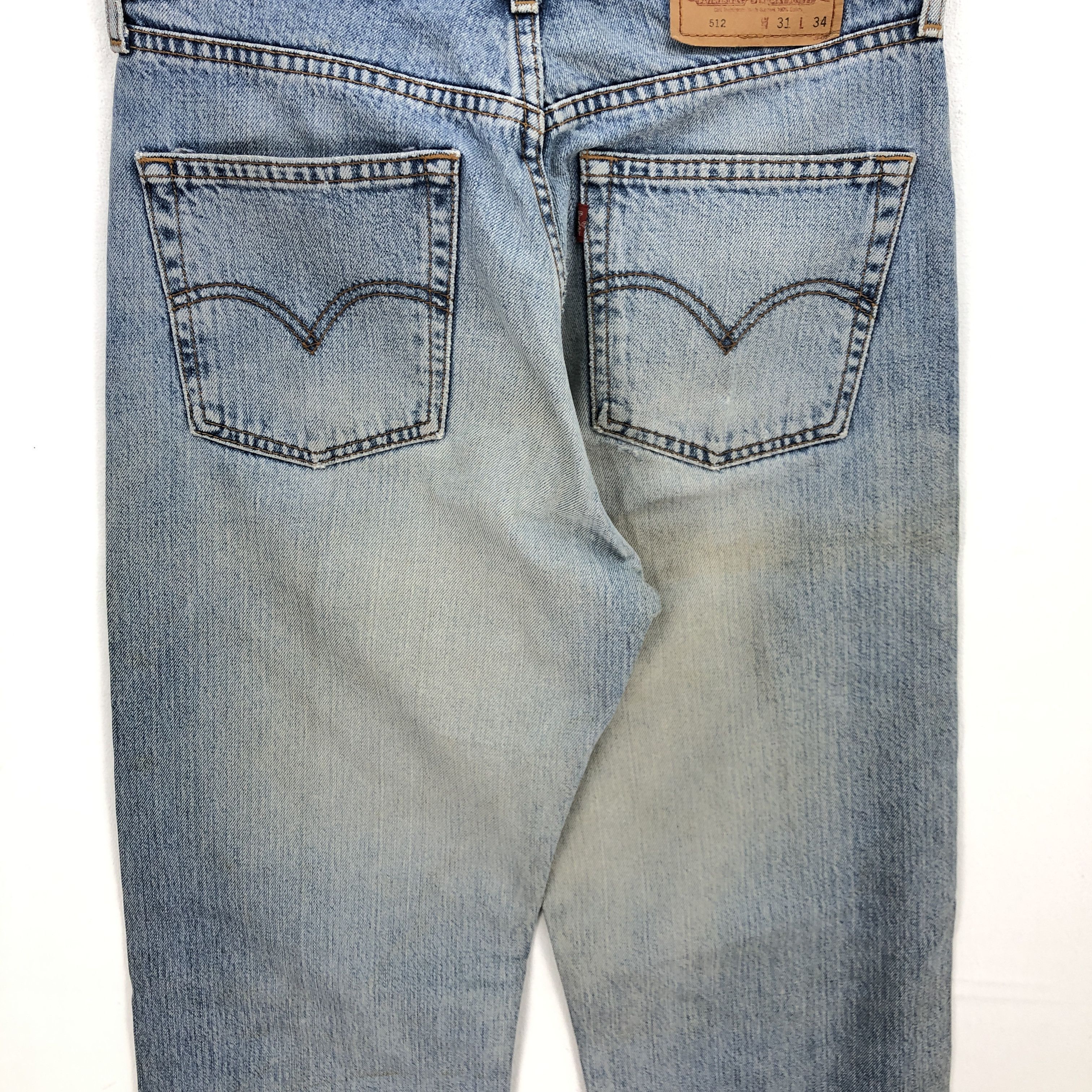 Levi's Vintage Levis Light Wash Jeans Levis 512 Faded Denim Size US 30 / EU 46 - 6 Thumbnail