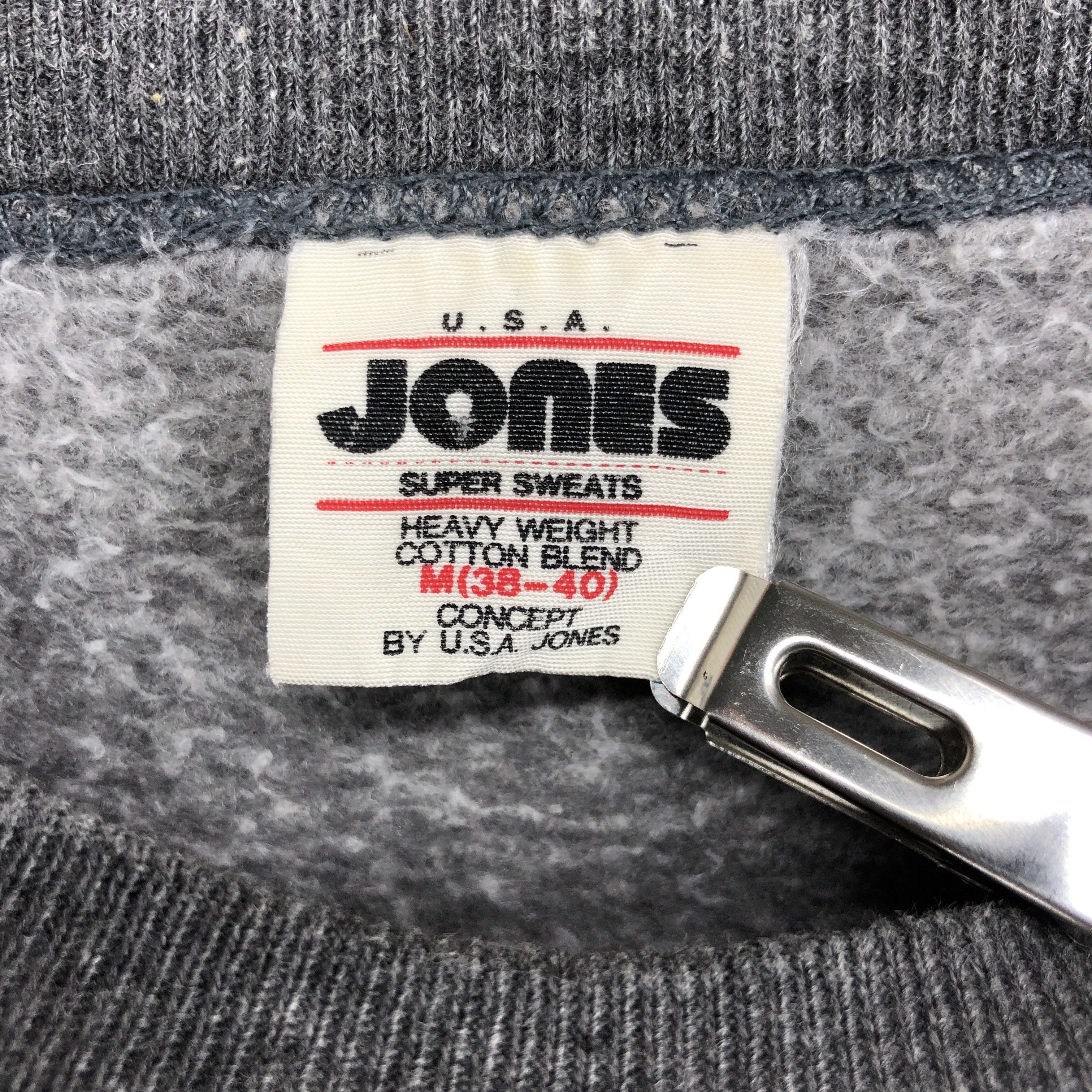 Vintage Vintage 1993 USA JONES Crew Neck Sweatshirt #0331/M Size US M / EU 48-50 / 2 - 5 Thumbnail