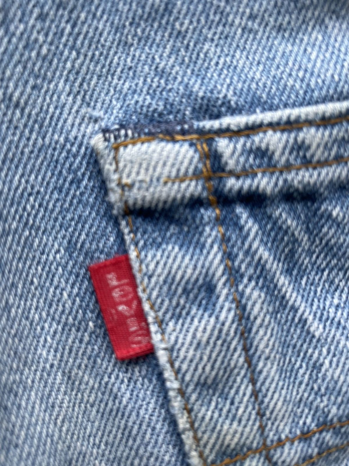 Levi's Vintage 80s Levi’s 501 distress jeans top button #558 Size US 29 - 11 Thumbnail
