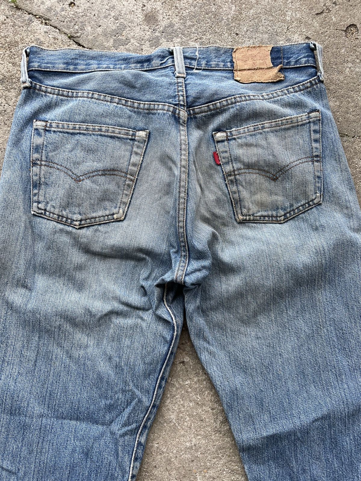 Levi's Vintage 80s Levi’s 501 selvage distress top button #524 Size US 30 / EU 46 - 7 Thumbnail