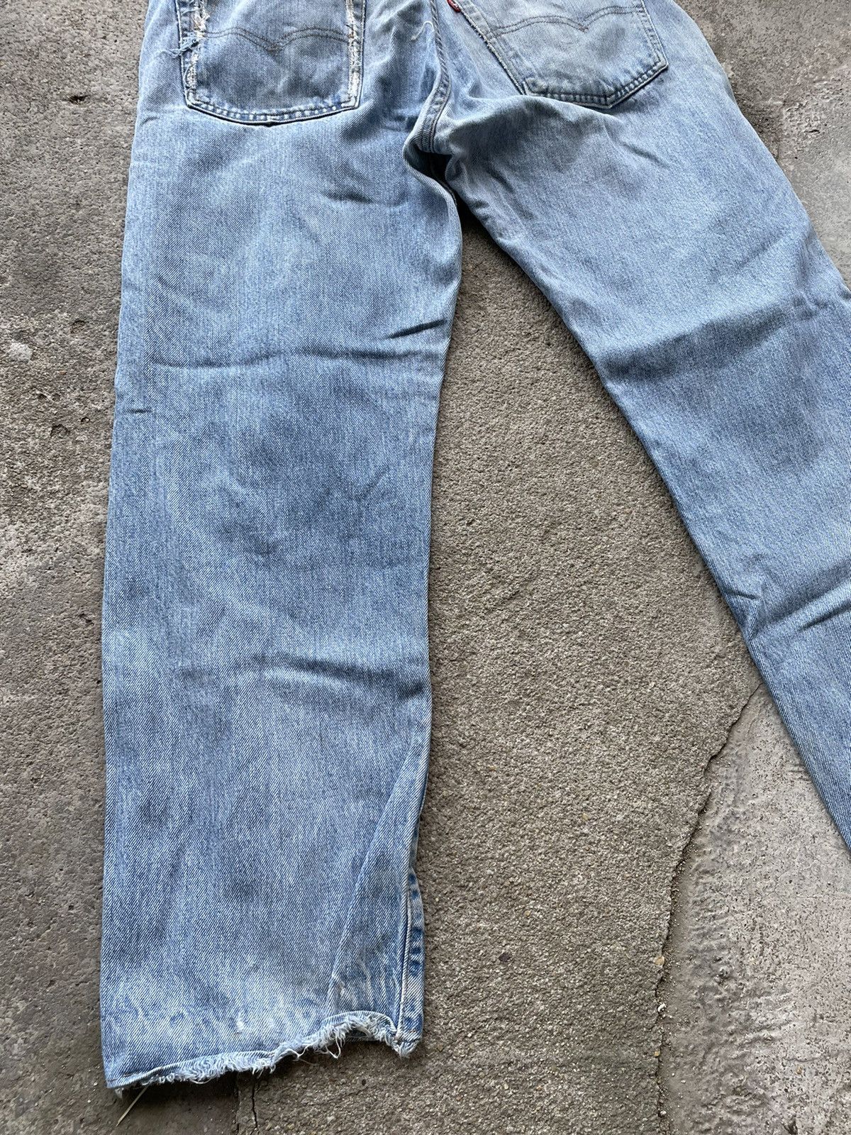 Levi's Vintage 80s Levi’s 505 distress top button 6 Size US 34 / EU 50 - 10 Thumbnail
