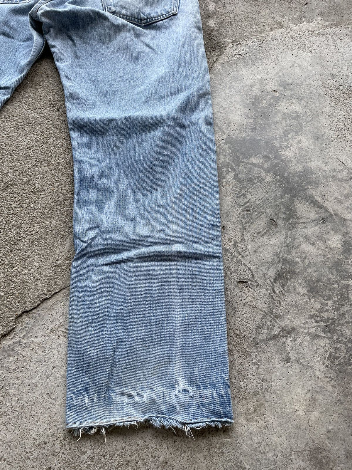 Levi's Vintage 80s Levi’s 505 distress top button 6 Size US 34 / EU 50 - 11 Thumbnail