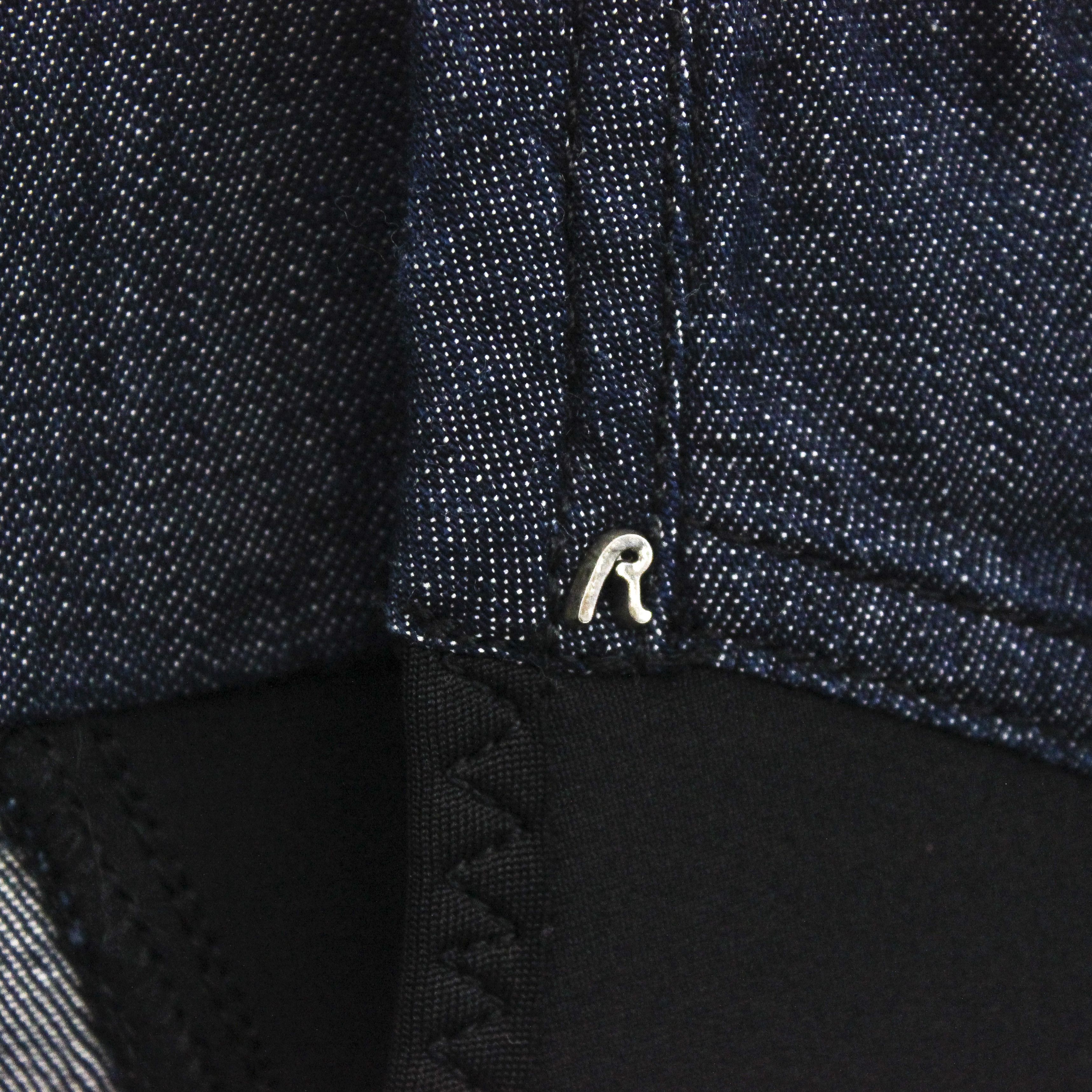 Replay Denim Midi Tight Dress 3/4 Sleeve Jean Zip Up Bodycon Navy Size XS / US 0-2 / IT 36-38 - 4 Thumbnail