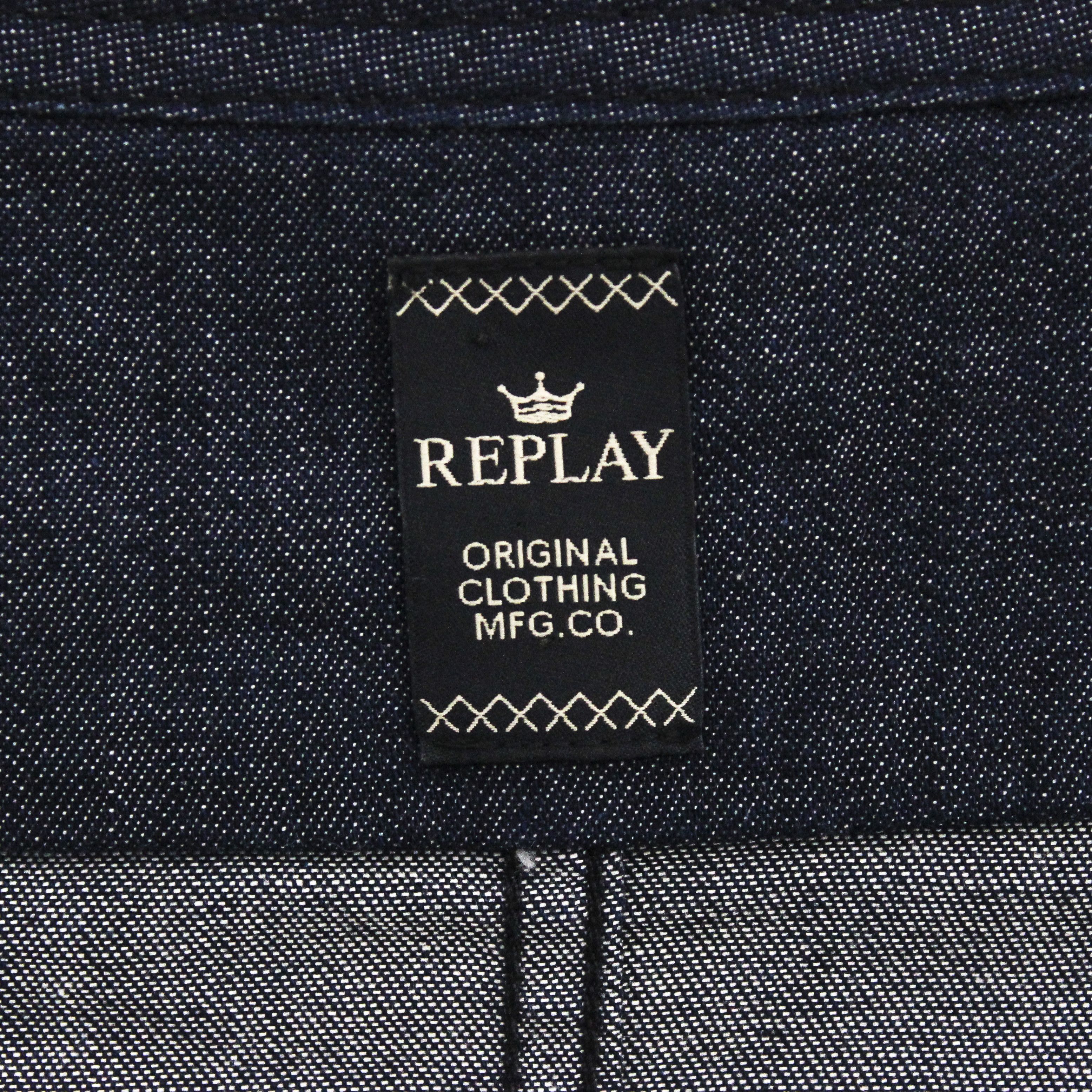 Replay Denim Midi Tight Dress 3/4 Sleeve Jean Zip Up Bodycon Navy Size XS / US 0-2 / IT 36-38 - 5 Thumbnail