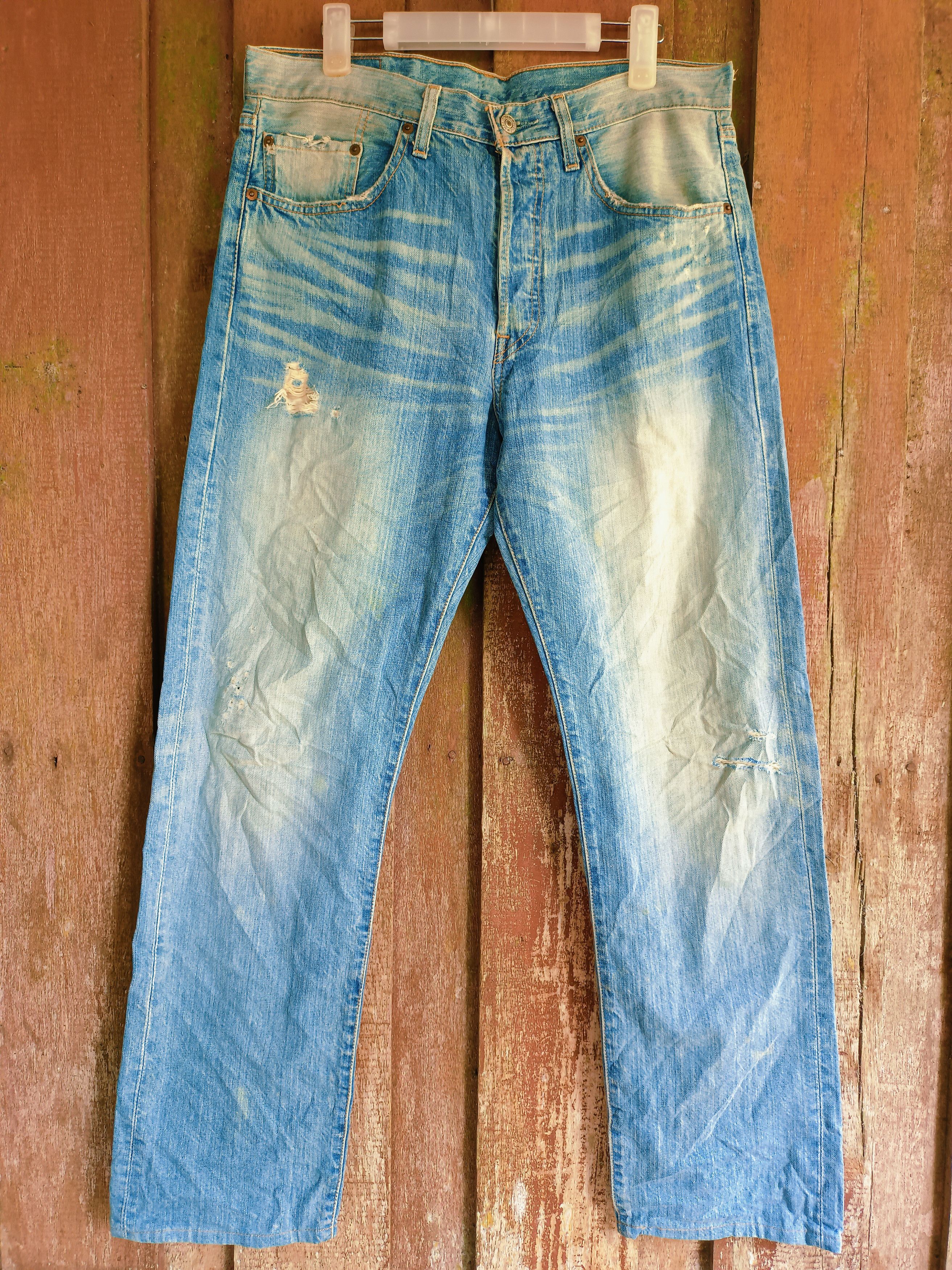 Vintage Levi's 501 Light Wash Jeans Denim