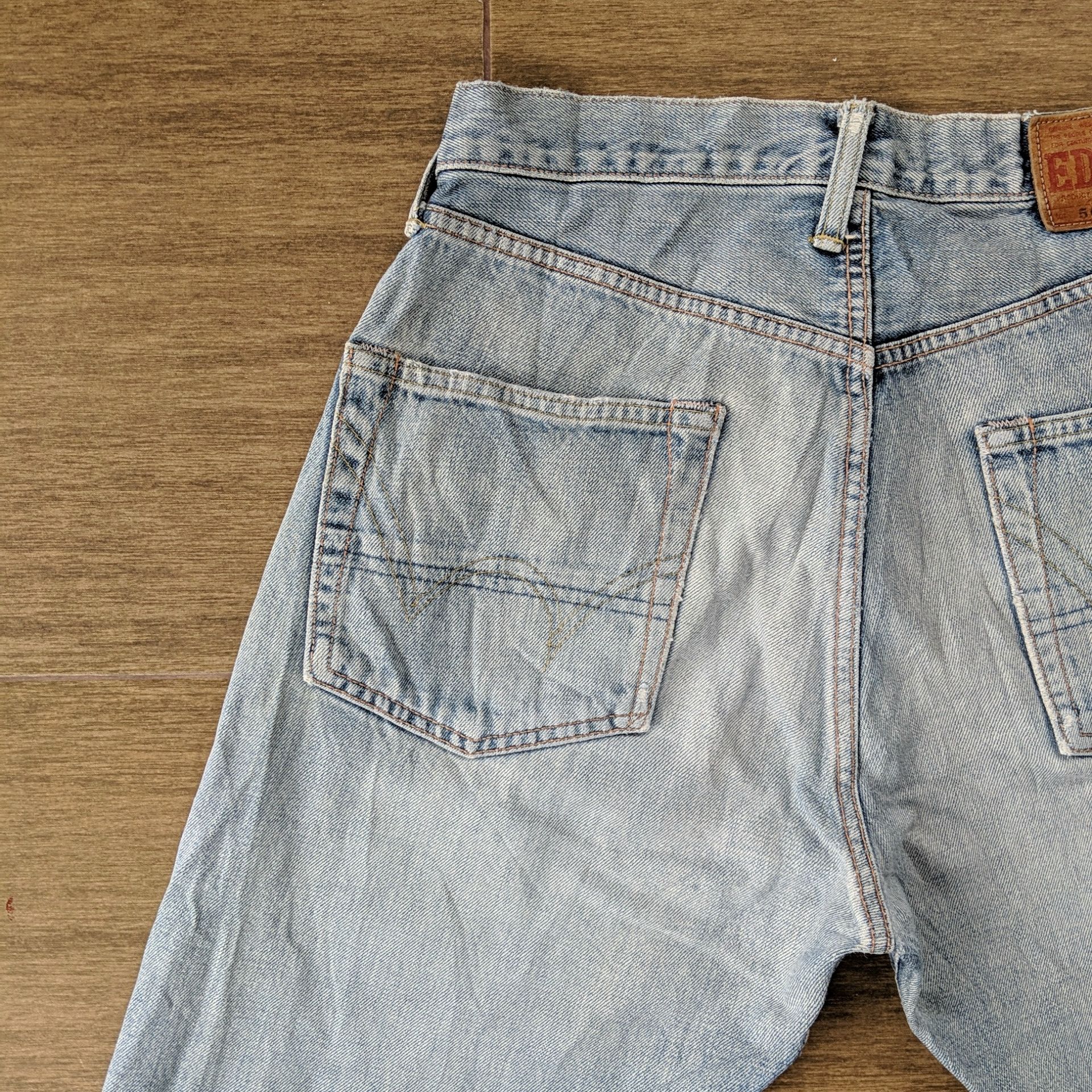 Japanese Brand Vintage Edwin Distressed Faded Denim Jeans Pants W28 Size US 28 / EU 44 - 12 Thumbnail