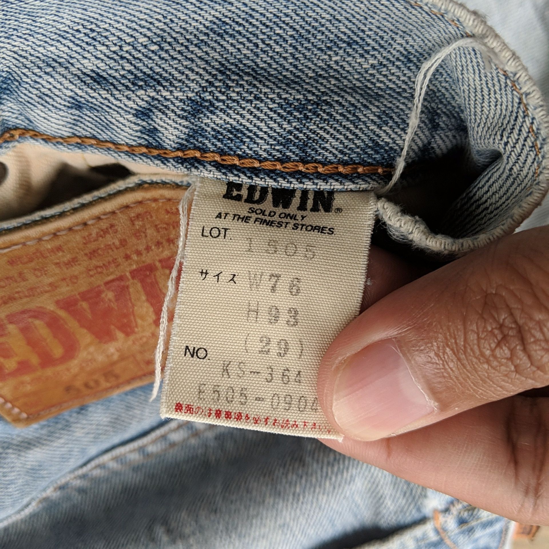 Japanese Brand Vintage Edwin Distressed Faded Denim Jeans Pants W28 Size US 28 / EU 44 - 8 Thumbnail