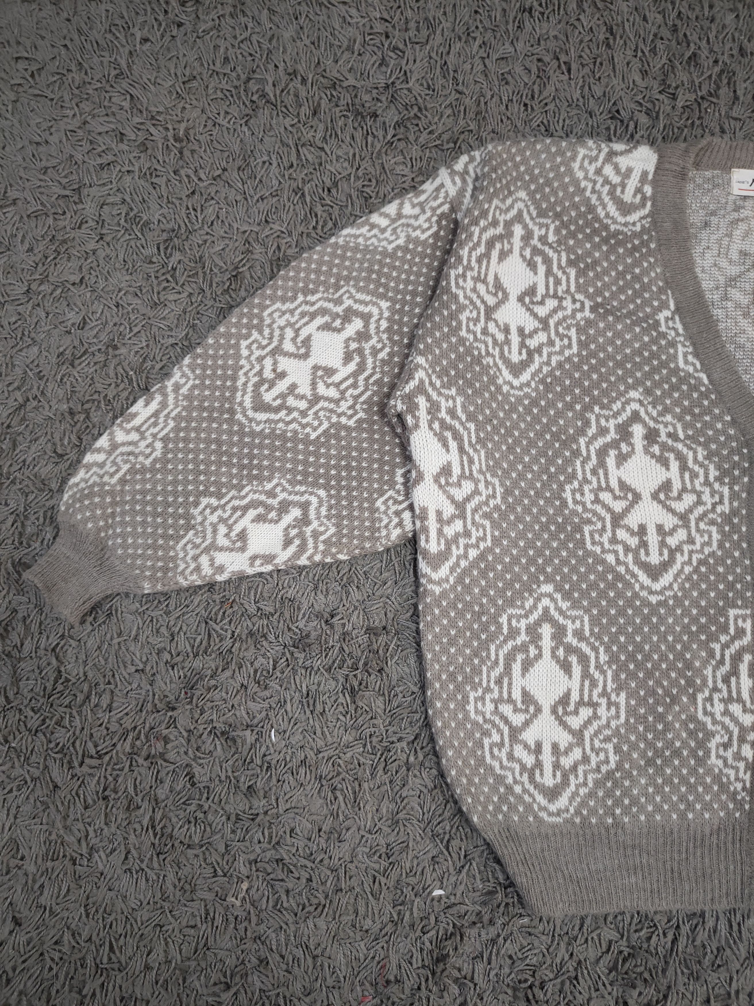 Vintage MackGul pattern jpn cardigan knitwear streetwear DL #46-194 Size L / US 10 / IT 46 - 12 Thumbnail