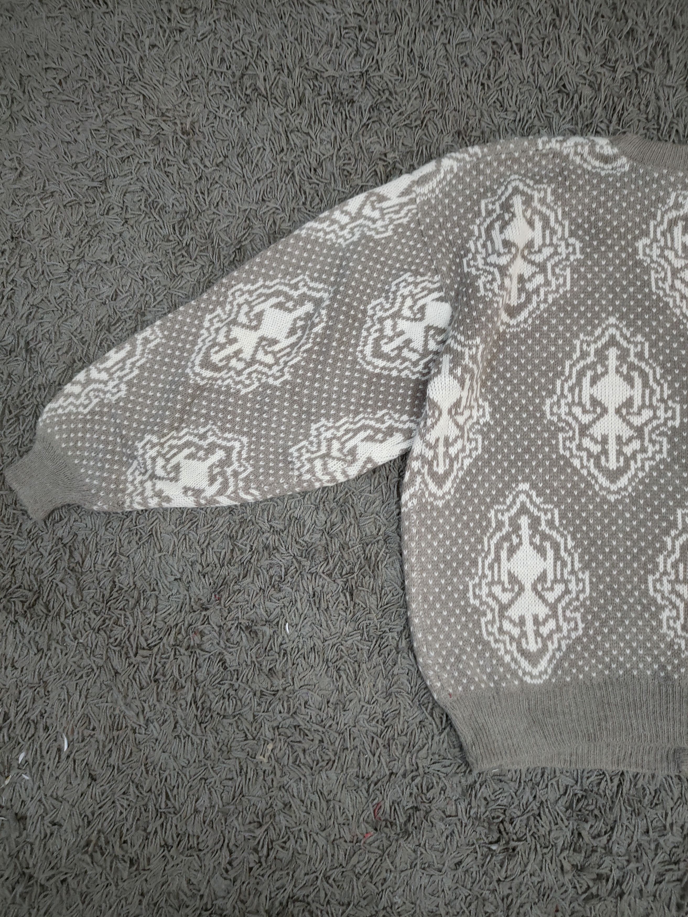 Vintage MackGul pattern jpn cardigan knitwear streetwear DL #46-194 Size L / US 10 / IT 46 - 4 Thumbnail