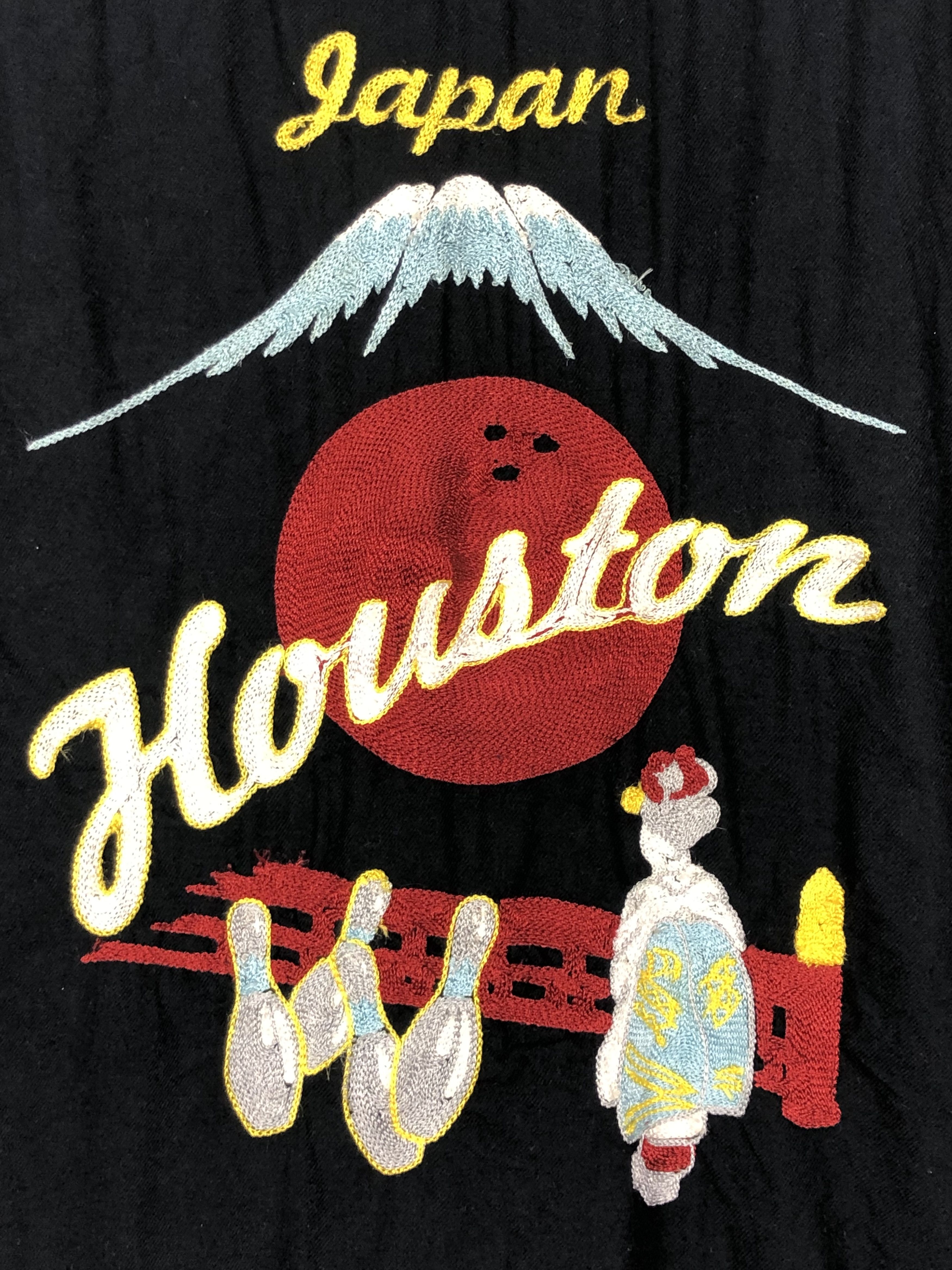 Japanese Brand VINTAGE 90’S HOUSTON JAPAN EMBROIDERY BOWLING SHIRT Size US M / EU 48-50 / 2 - 5 Thumbnail