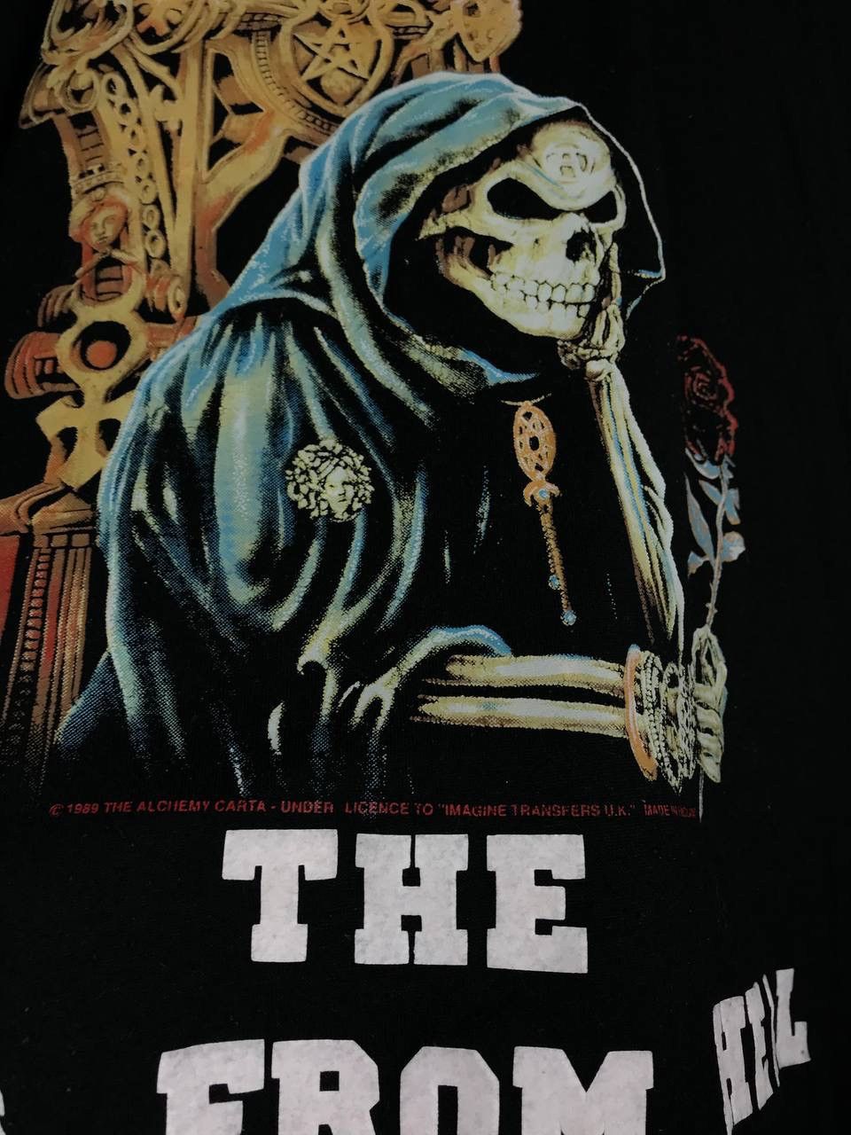 Vintage I Survived the hags from hell American rock skull tee Size US XXL / EU 58 / 5 - 4 Thumbnail