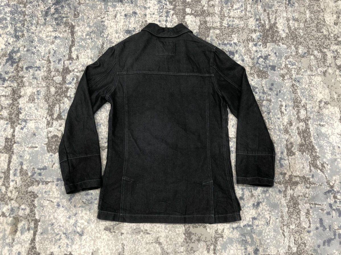 Designer × Japanese Brand × Yoshiyuki Konishi Rare FICCE by YOSHIYUKI KONISHI Raw Denim Chore Jacket Size US M / EU 48-50 / 2 - 6 Thumbnail