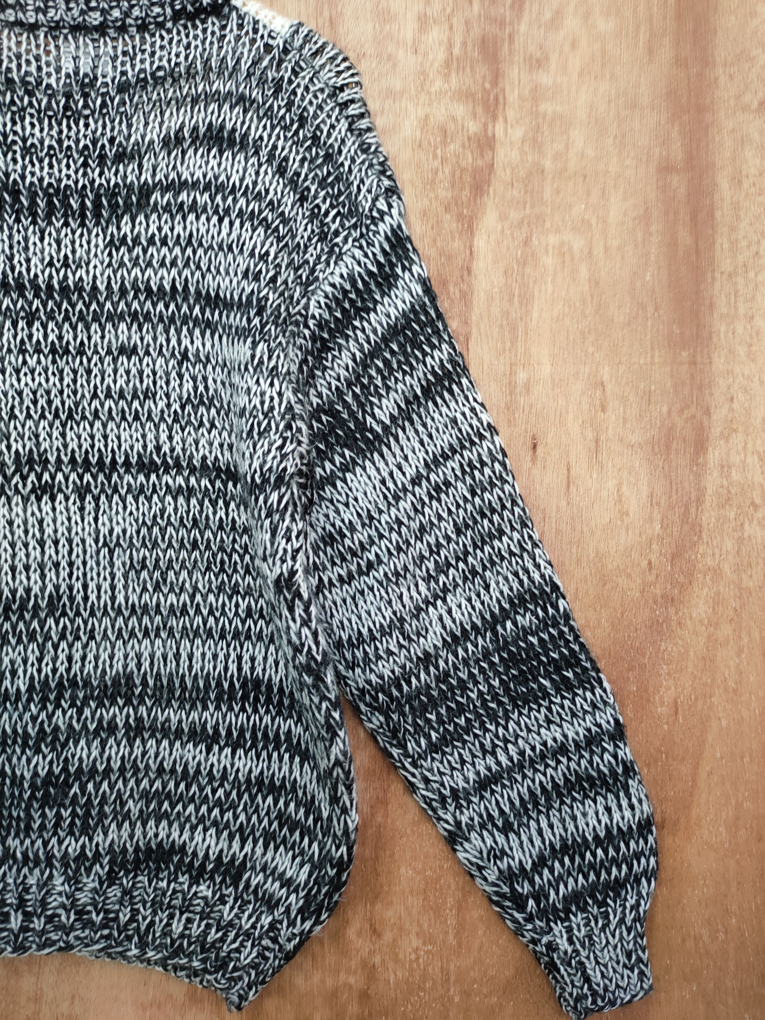 Japanese Brand DL Vorable japan art mohair cable aran isle knitwear #46-154 Size US M / EU 48-50 / 2 - 9 Thumbnail