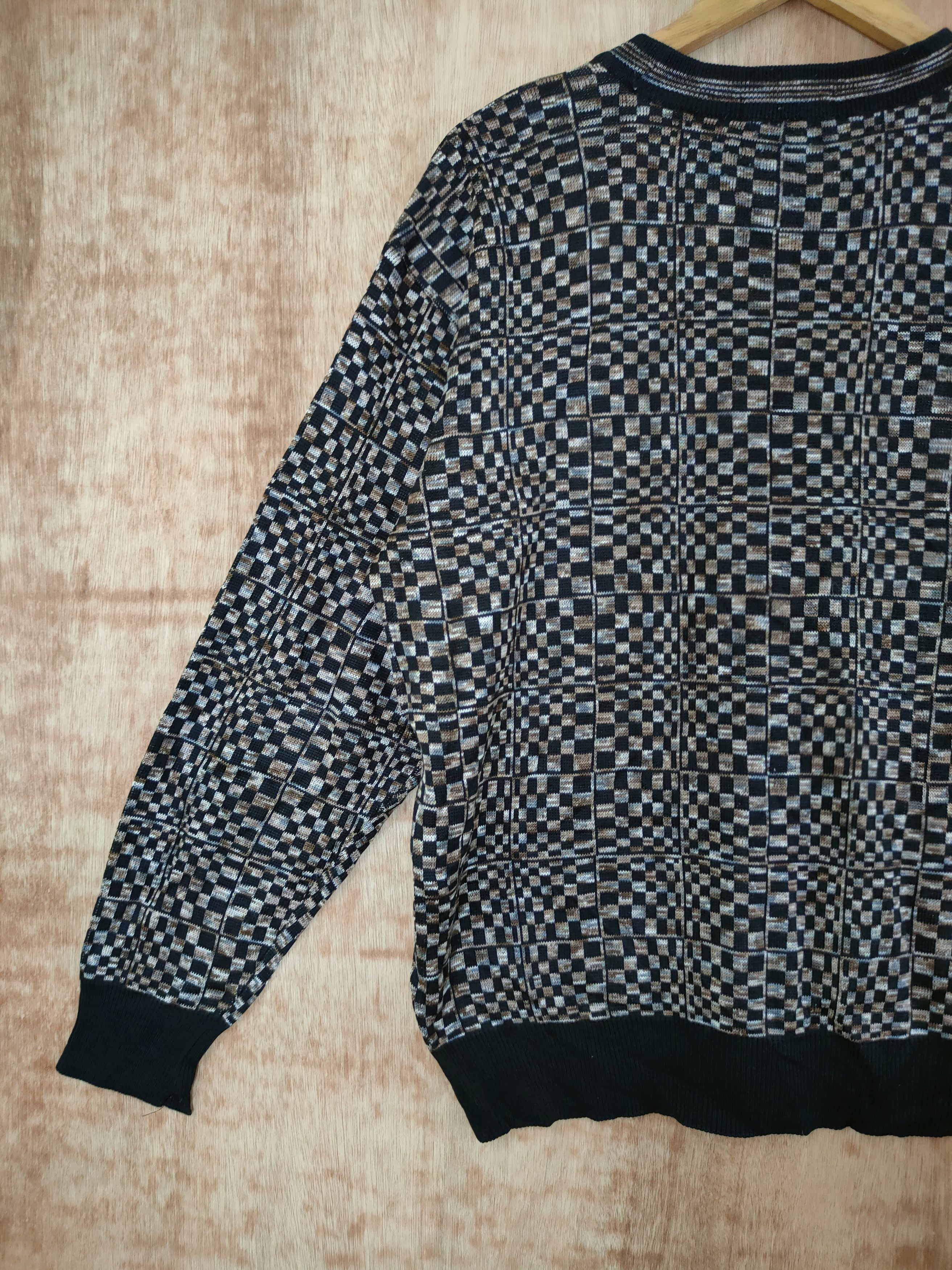 Christian Daniel DLL Christian Daniel checkered vintage art knitwear #46-577 Size US L / EU 52-54 / 3 - 7 Thumbnail