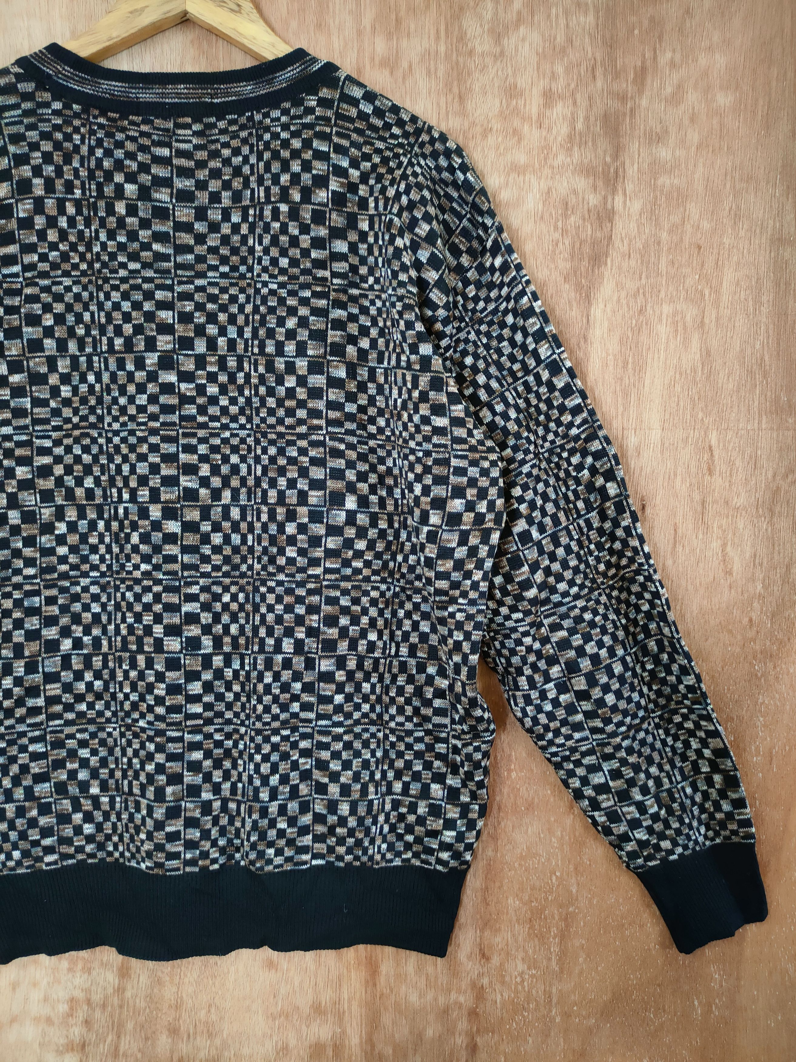 Christian Daniel DLL Christian Daniel checkered vintage art knitwear #46-577 Size US L / EU 52-54 / 3 - 8 Thumbnail