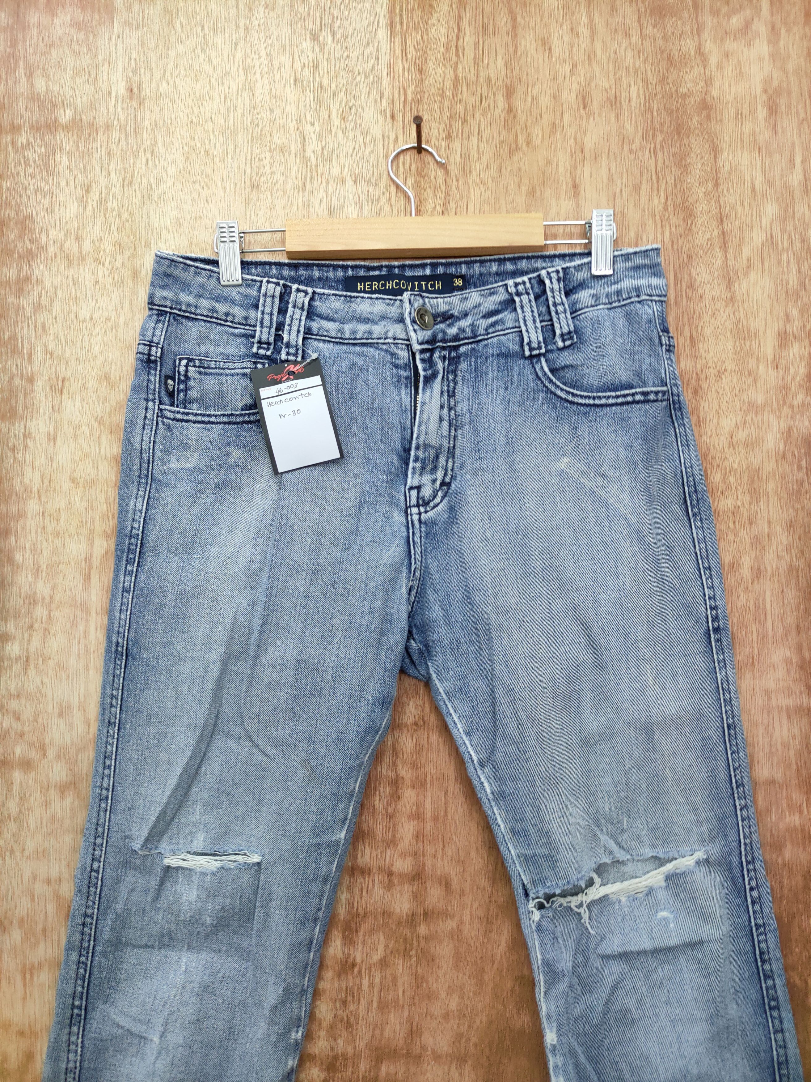 Alexandre Herchcovitch DL Alexandre Herchcovitch distressed denim pants #46-003 Size 30" / US 8 / IT 44 - 3 Thumbnail