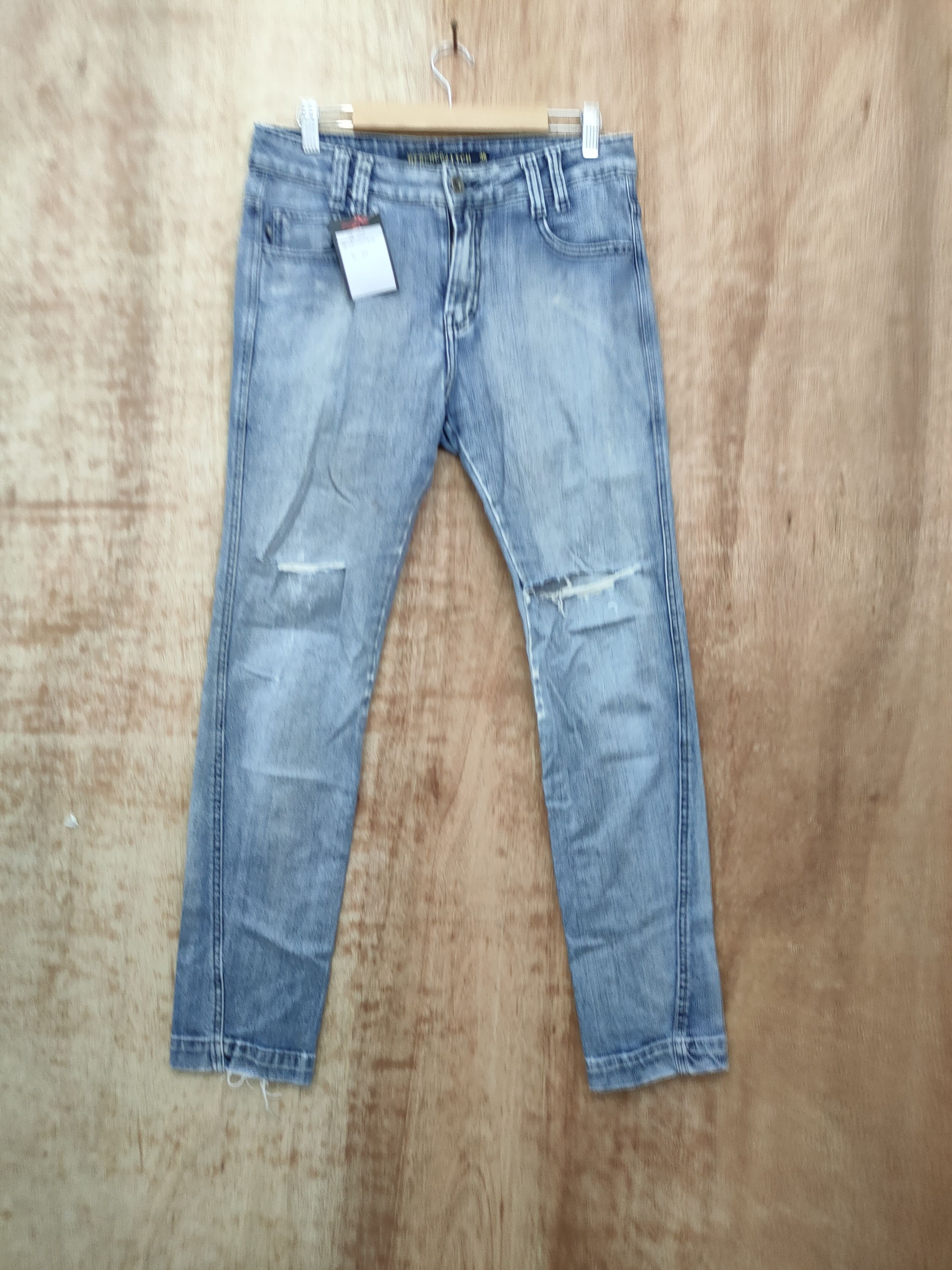 Alexandre Herchcovitch DL Alexandre Herchcovitch distressed denim pants #46-003 Size 30" / US 8 / IT 44 - 1 Thumbnail