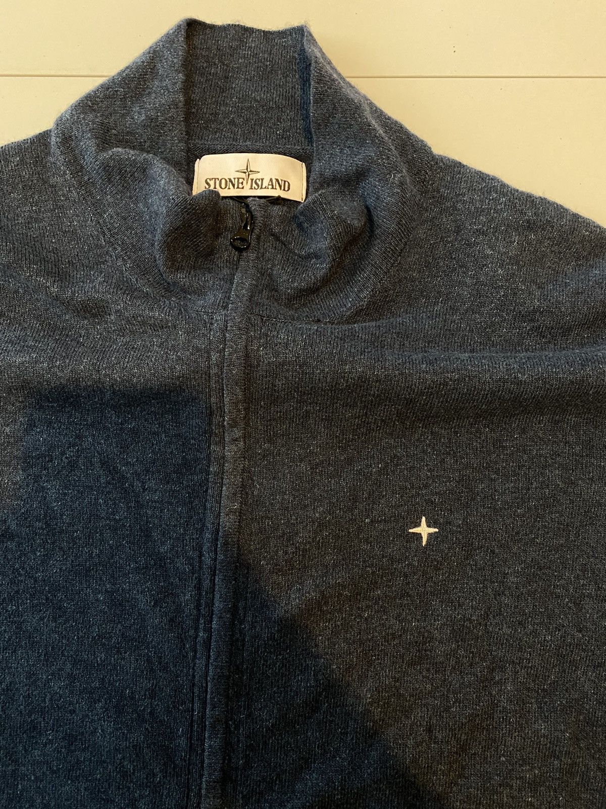 Stone Island Stone island zip knitwear wool star logo Size US L / EU 52-54 / 3 - 2 Thumbnail