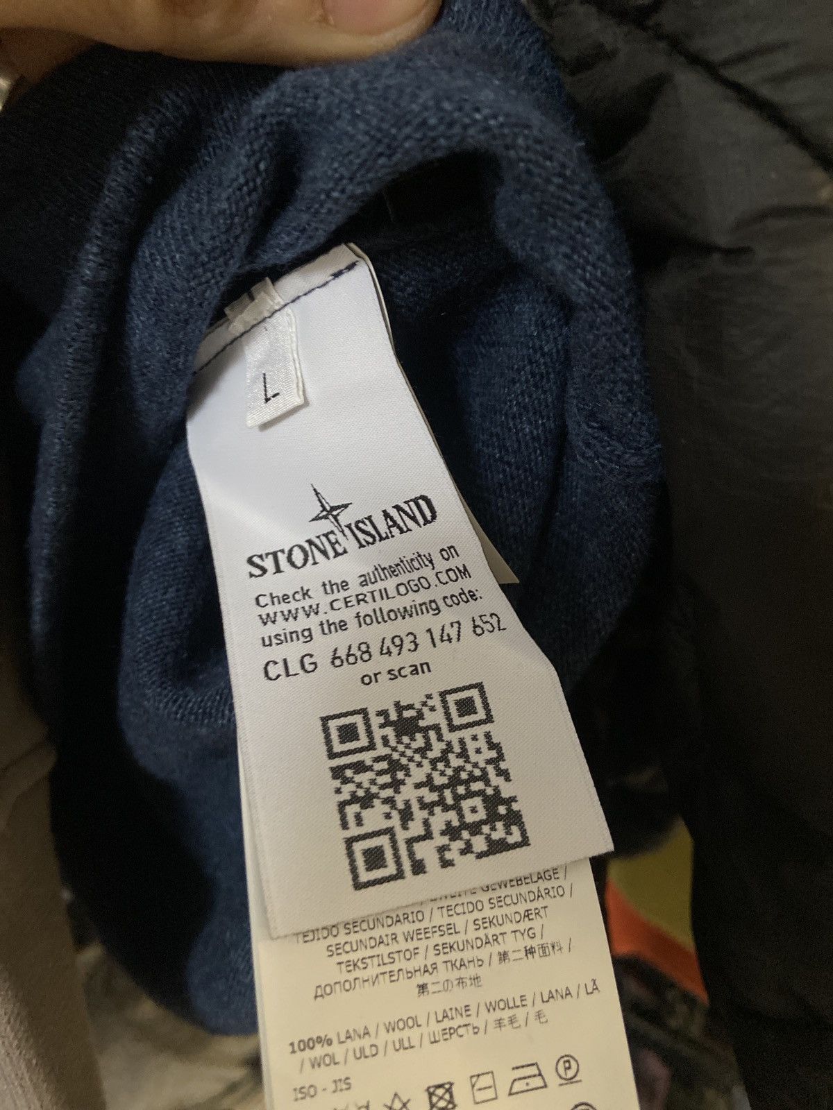 Stone Island Stone island zip knitwear wool star logo Size US L / EU 52-54 / 3 - 9 Thumbnail