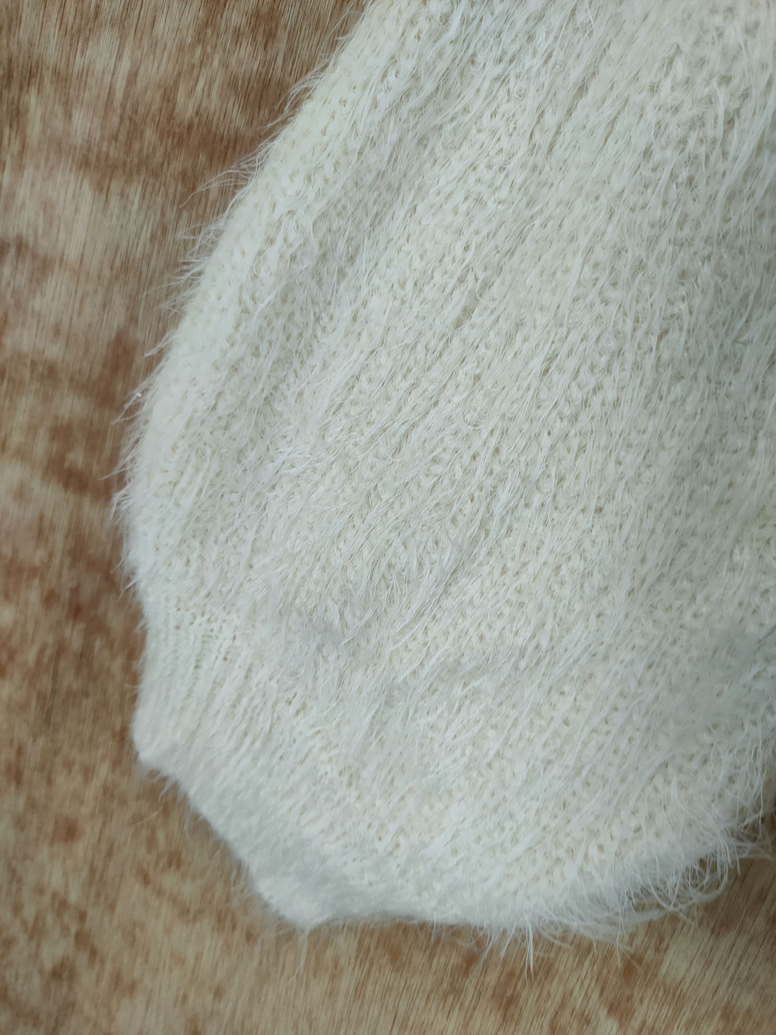 Homespun Knitwear DLL IGNI JAPAN BALLON MOHAIR FUR SHAGGY KNITWEAR #46-548 Size M / US 6-8 / IT 42-44 - 4 Thumbnail