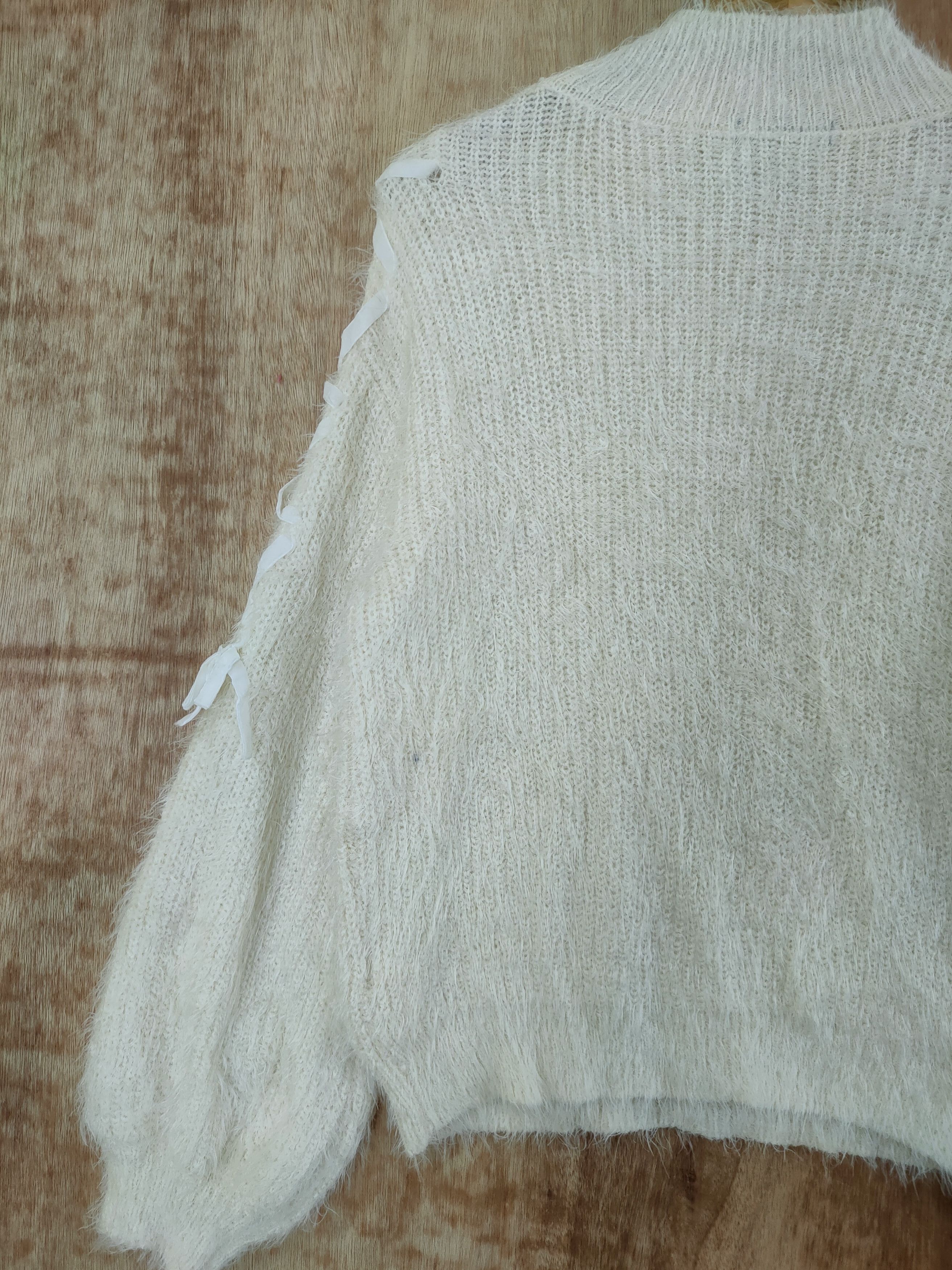 Homespun Knitwear DLL IGNI JAPAN BALLON MOHAIR FUR SHAGGY KNITWEAR #46-548 Size M / US 6-8 / IT 42-44 - 11 Thumbnail
