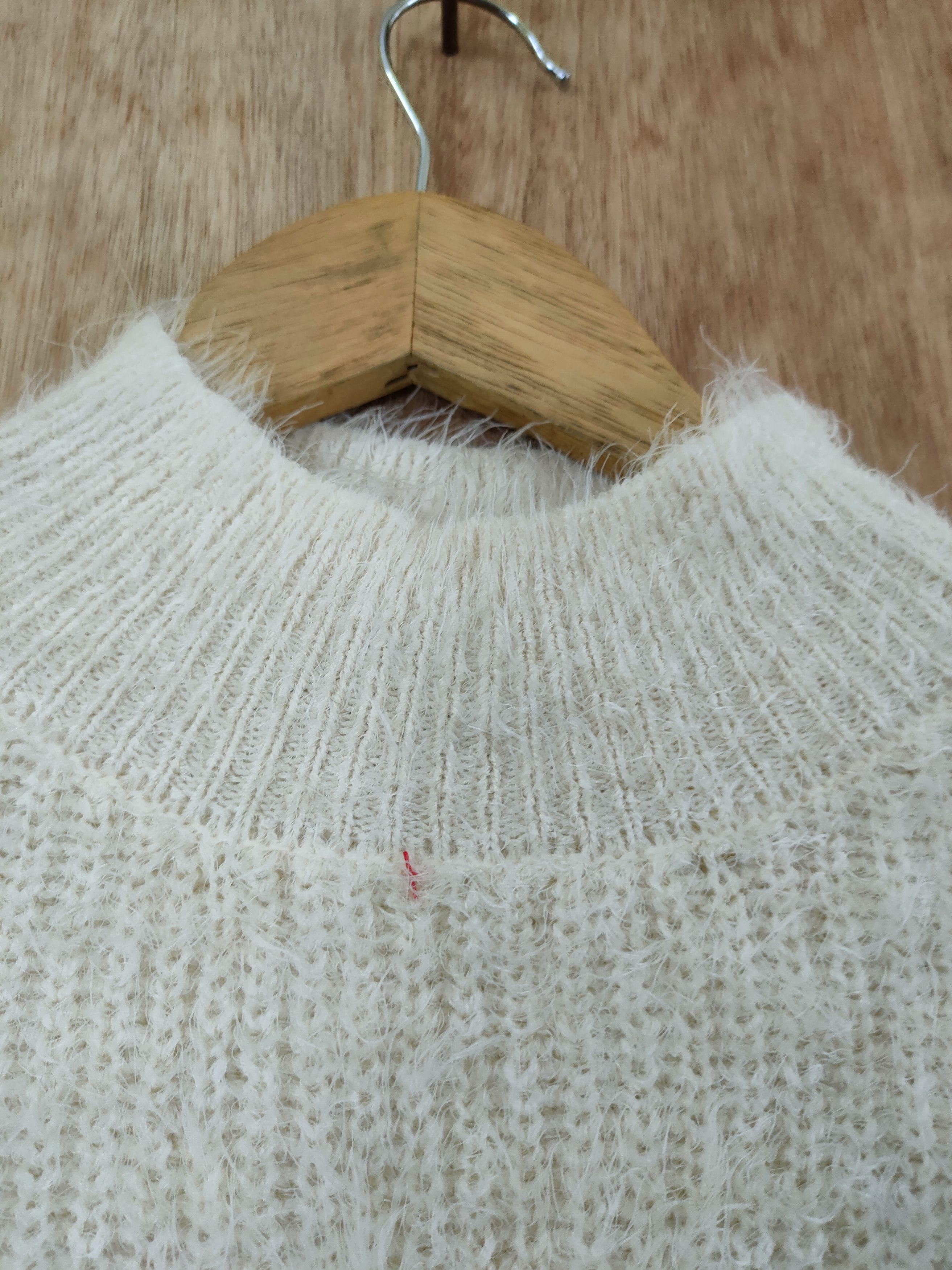 Homespun Knitwear DLL IGNI JAPAN BALLON MOHAIR FUR SHAGGY KNITWEAR #46-548 Size M / US 6-8 / IT 42-44 - 7 Thumbnail