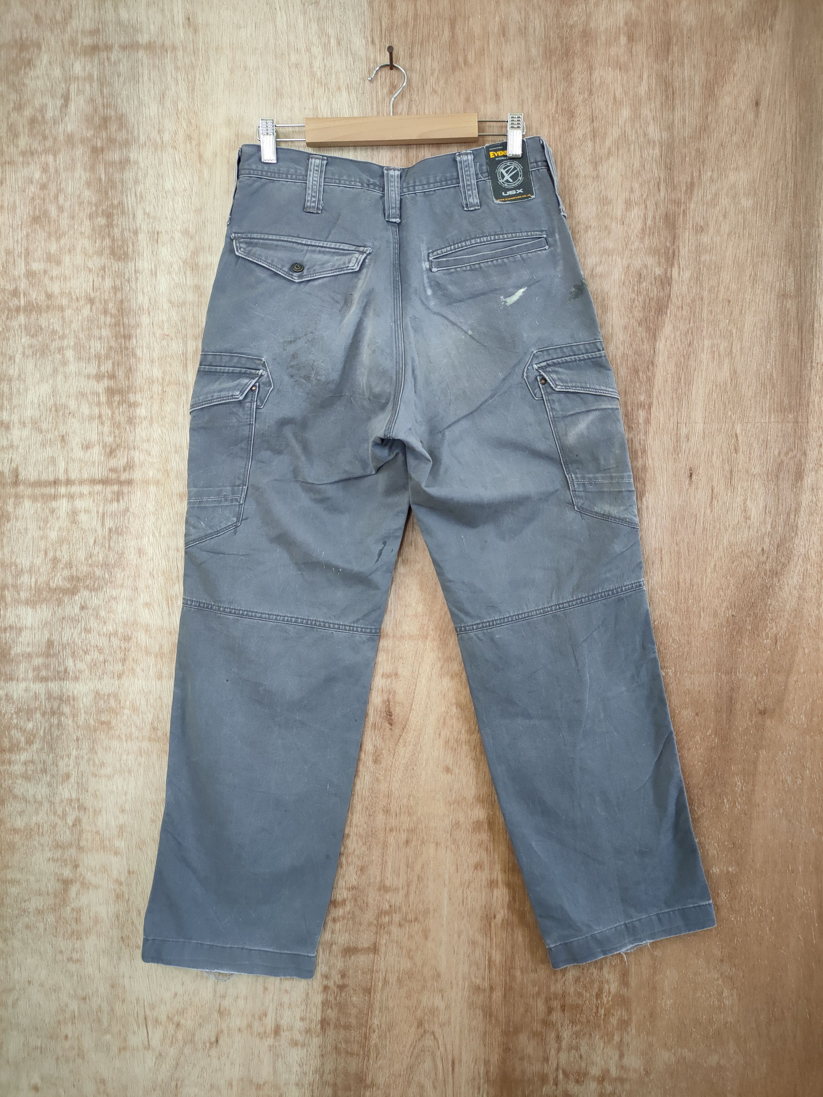 Japanese Brand DLL Evenriver thrashed faded distressed cargo pants #46-272T Size US 28 / EU 44 - 6 Thumbnail