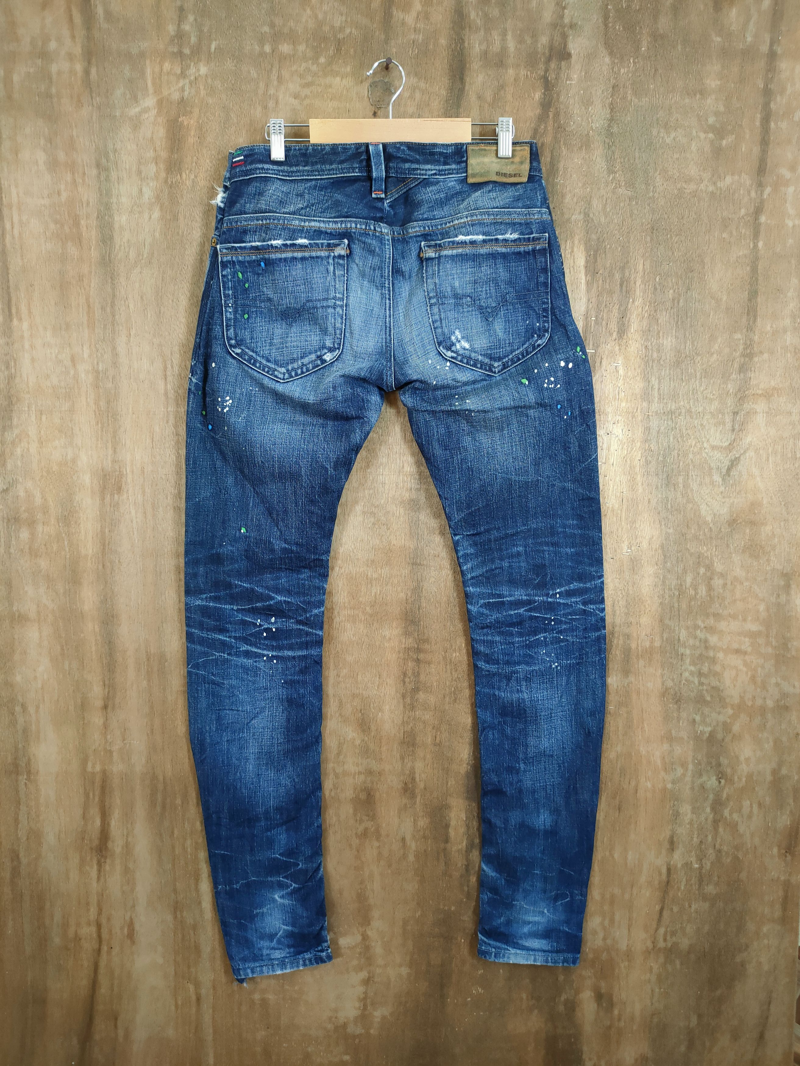 Diesel Diesel Thanaz altered splash paint distressed denim #46-903 Size US 31 - 8 Thumbnail