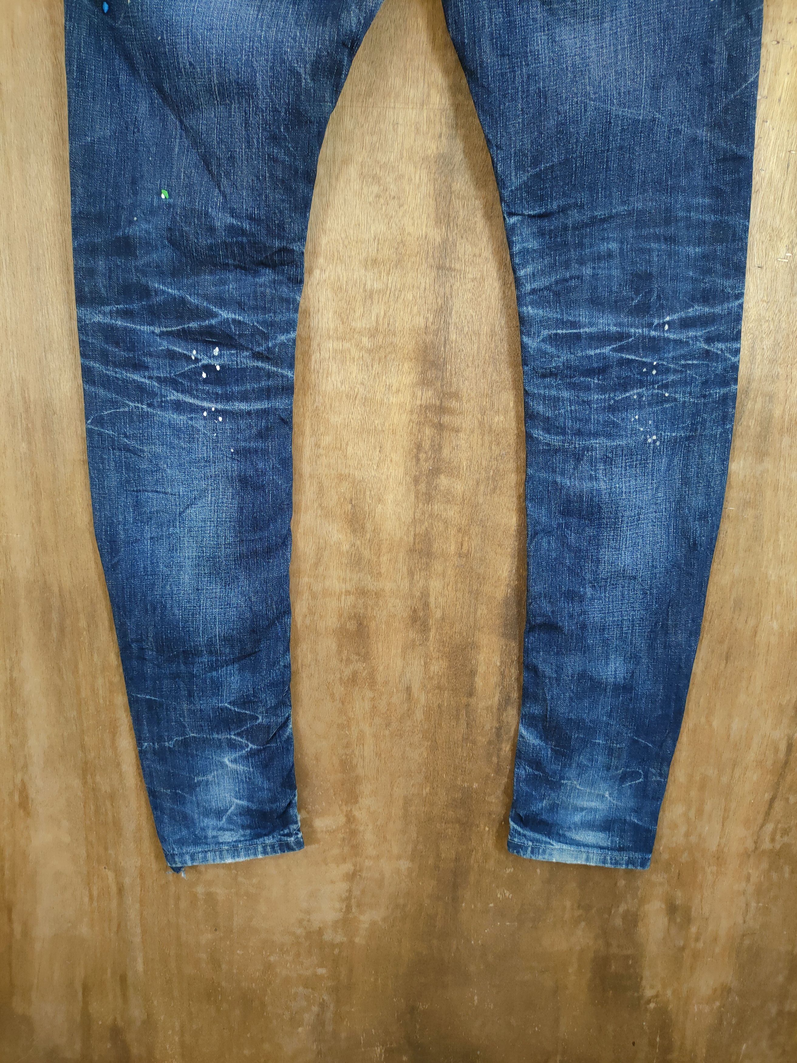 Diesel Diesel Thanaz altered splash paint distressed denim #46-903 Size US 31 - 9 Thumbnail