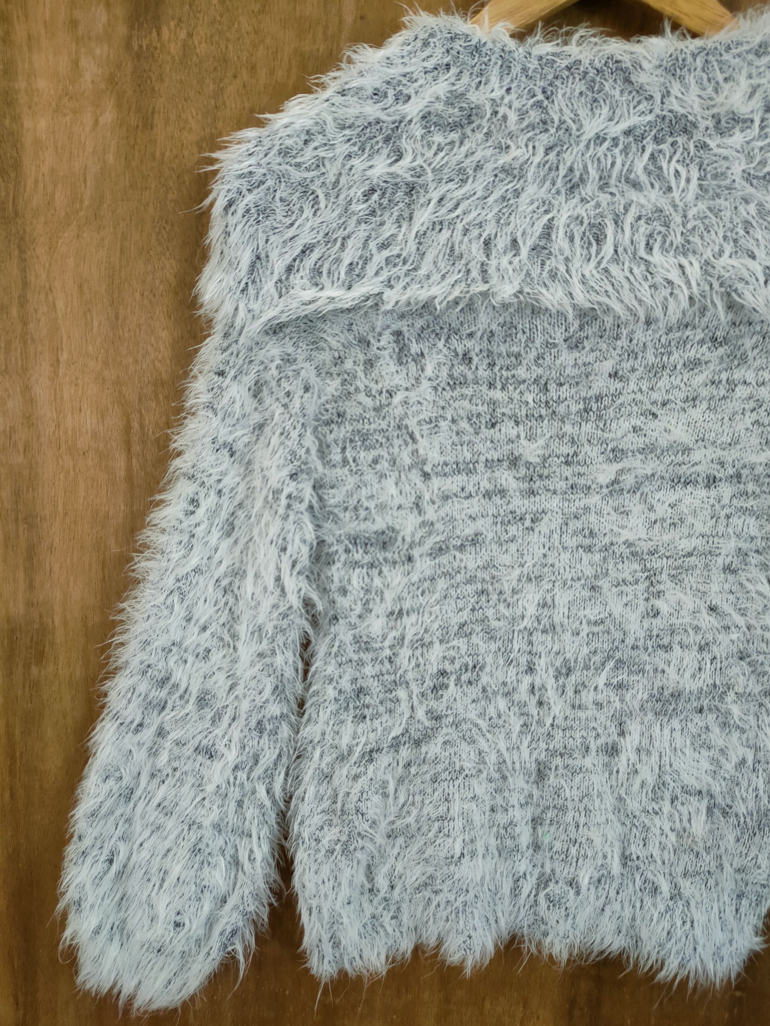 Japanese Brand D Raf Raf mohair shag shaggy soft fur knitwear #46-1009 Size S / US 4 / IT 40 - 10 Thumbnail